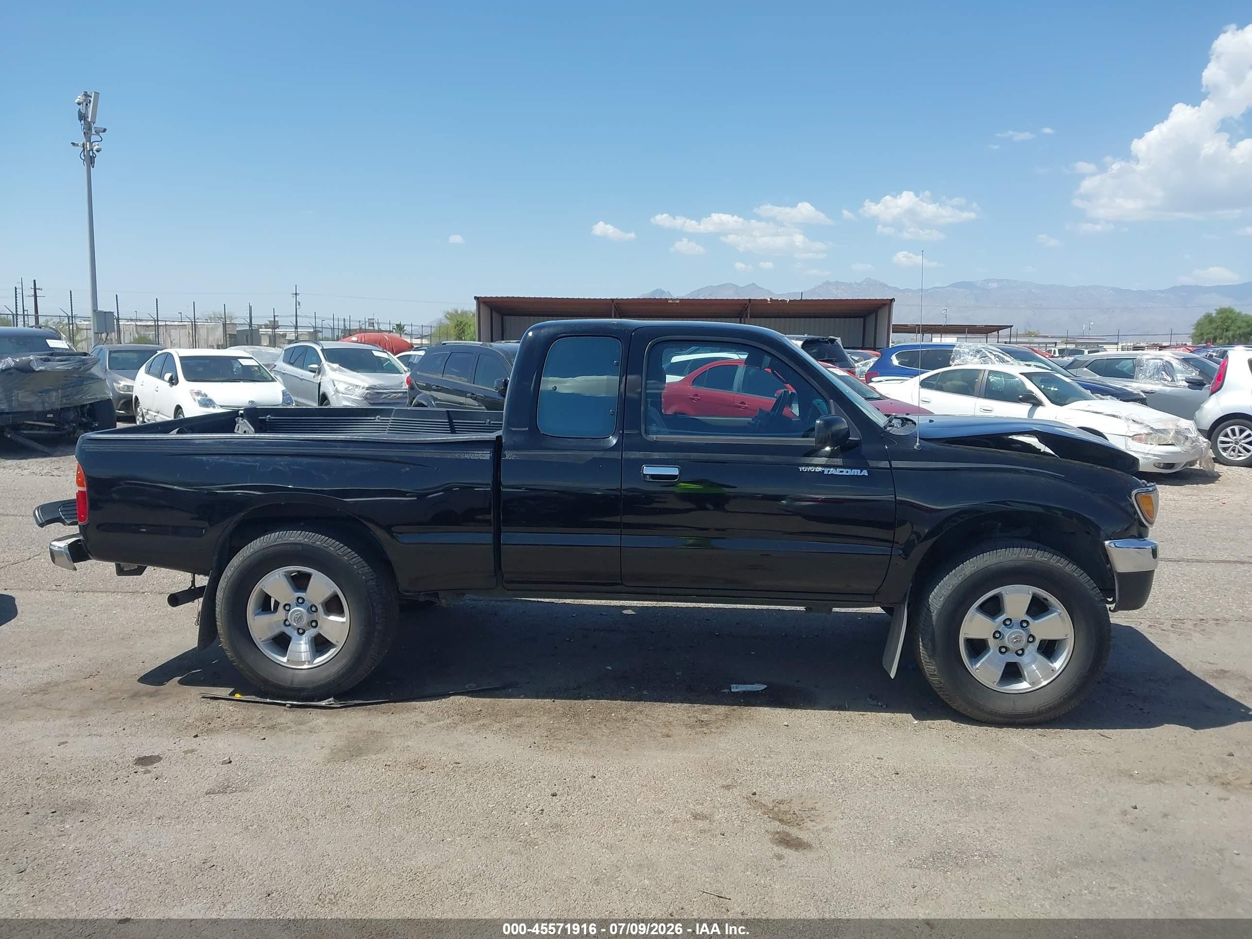 1996 Toyota Tacoma Xtracab Black vin: 4TAWN72N2TZ116275