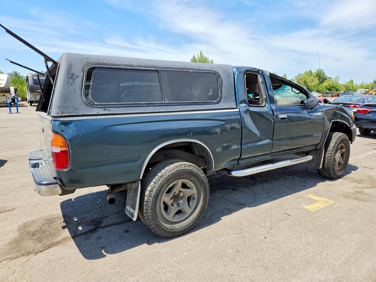 1998 Toyota Tacoma Xtracab Green vin: 4TAWN72N3WZ088667
