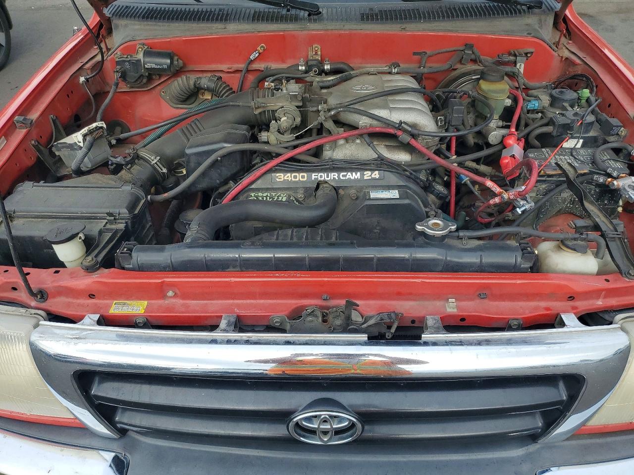 1999 Toyota Tacoma Xtracab Red vin: 4TAWN72N3XZ459361