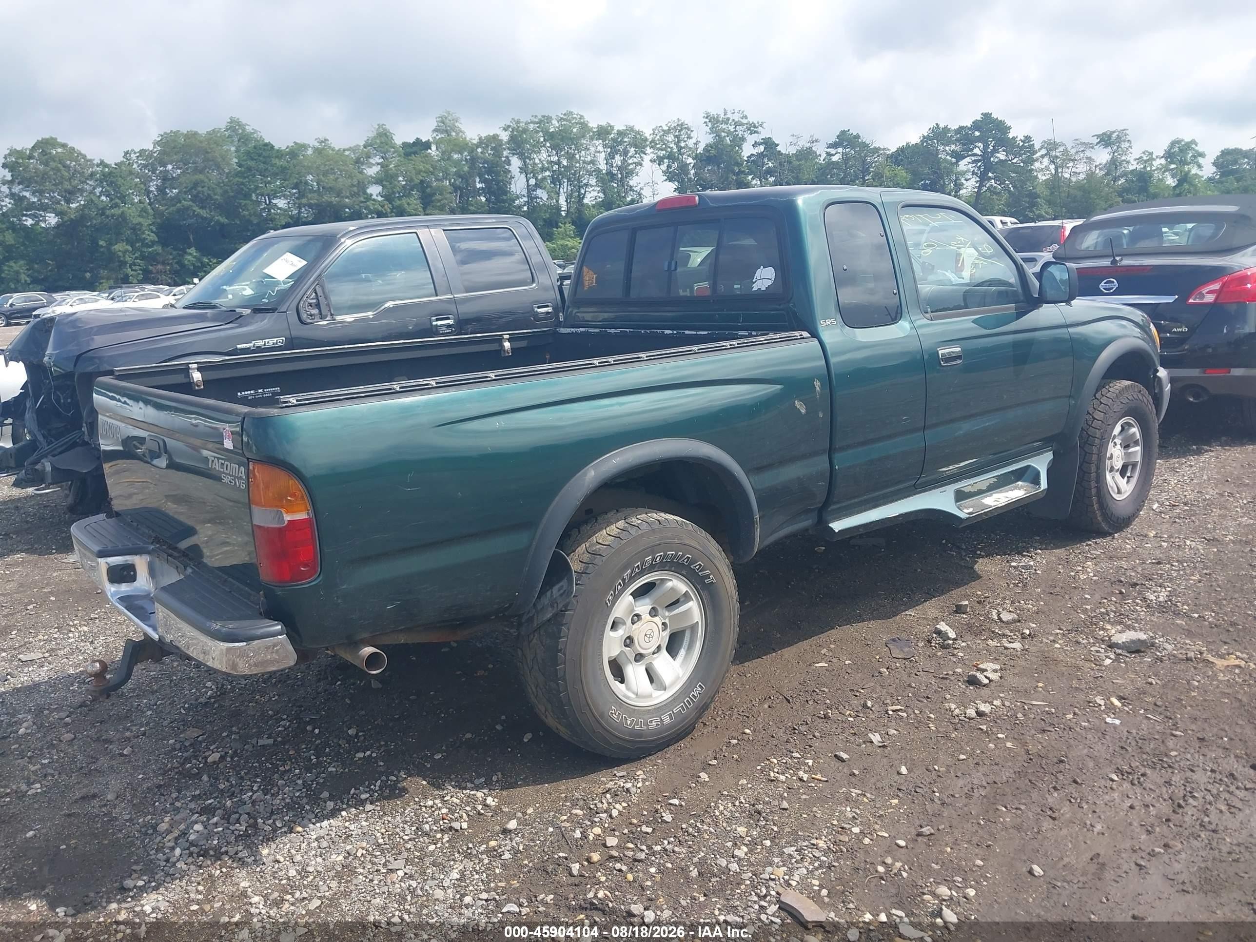 2000 Toyota Tacoma Base V6 Green vin: 4TAWN72N3YZ637237