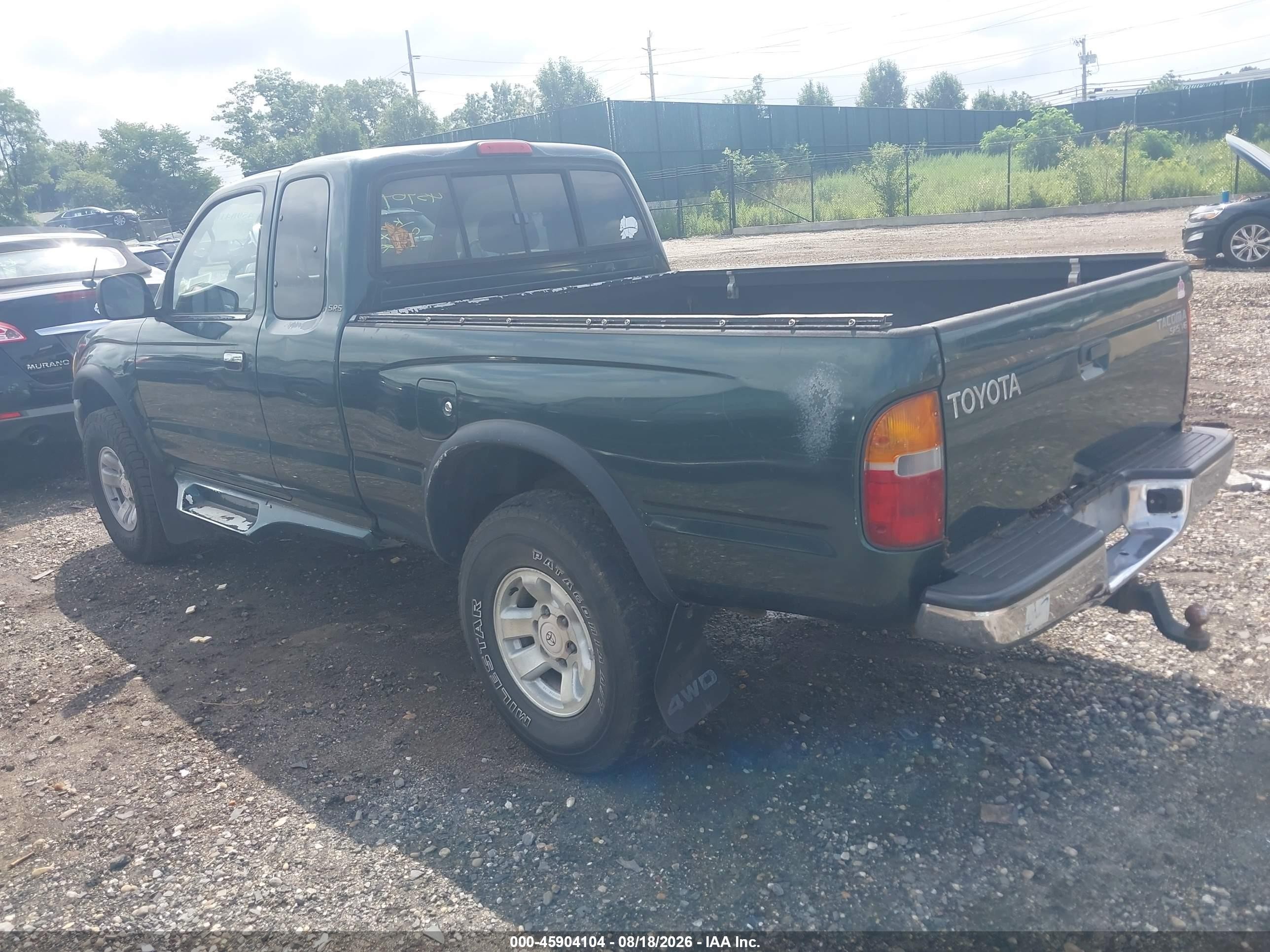 2000 Toyota Tacoma Base V6 Green vin: 4TAWN72N3YZ637237