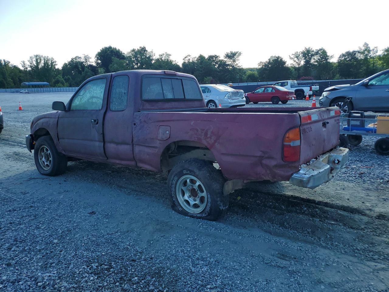 1998 Toyota Tacoma V6 Burgundy vin: 4TAWN72N5WZ040927