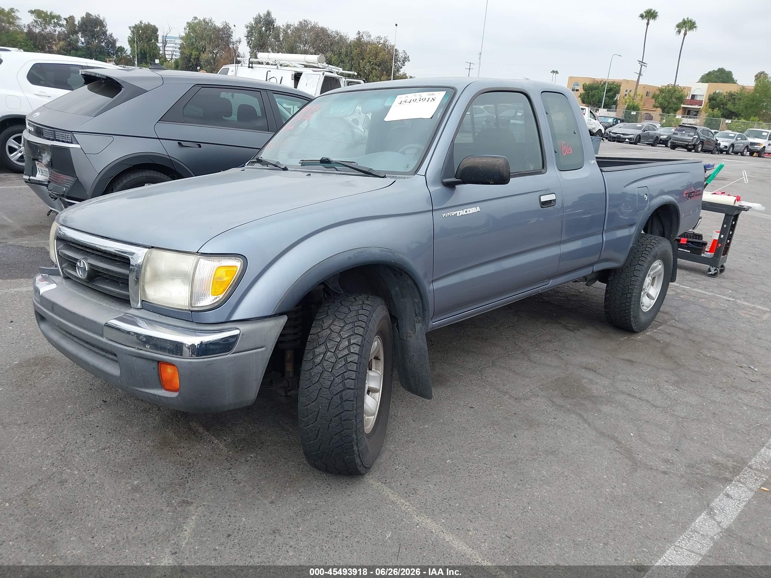 1998 Toyota Tacoma Base V6 Синий vin: 4TAWN72N5WZ160873