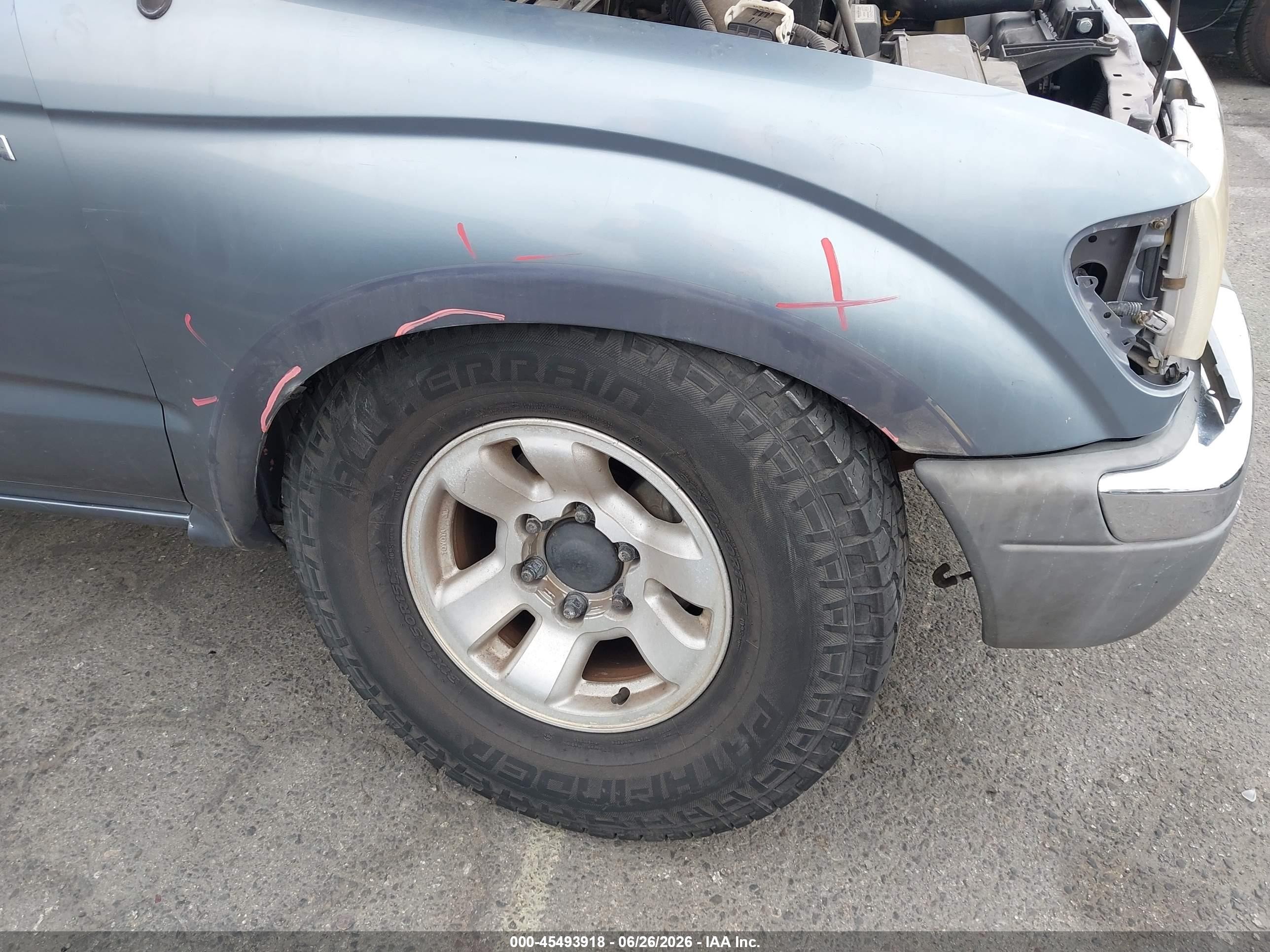 1998 Toyota Tacoma Base V6 Синий vin: 4TAWN72N5WZ160873