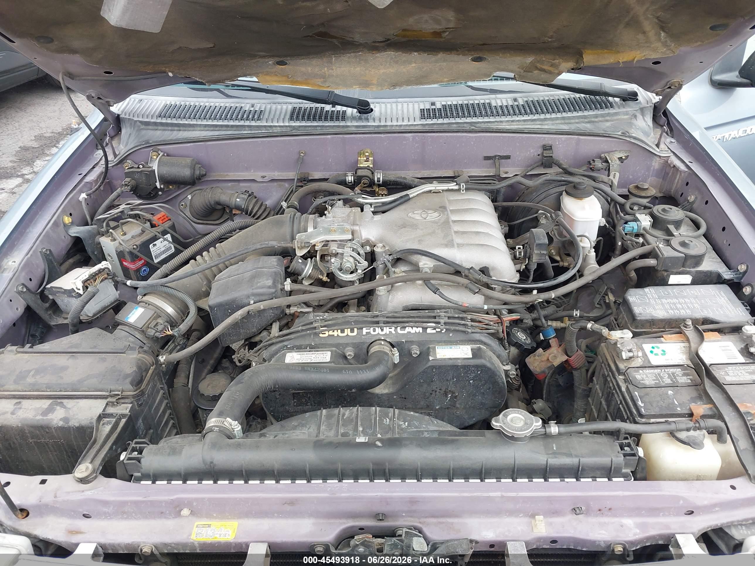 1998 Toyota Tacoma Base V6 Синий vin: 4TAWN72N5WZ160873