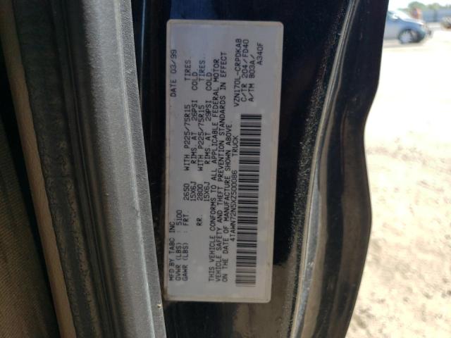 1999 Toyota Tacoma Xtracab Black vin: 4TAWN72N5XZ500086