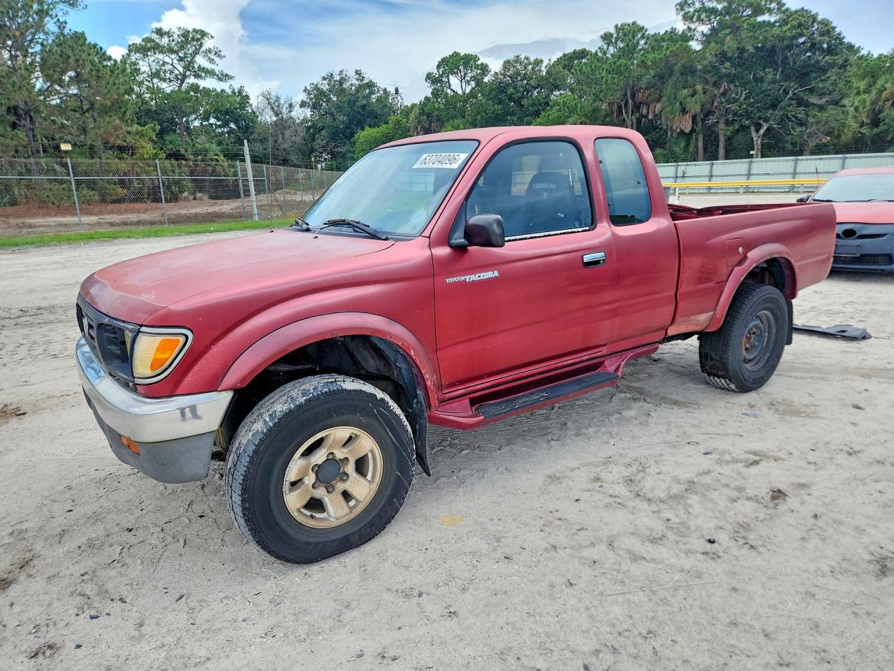 1997 Toyota Tacoma V6 Red vin: 4TAWN72N6VZ223753
