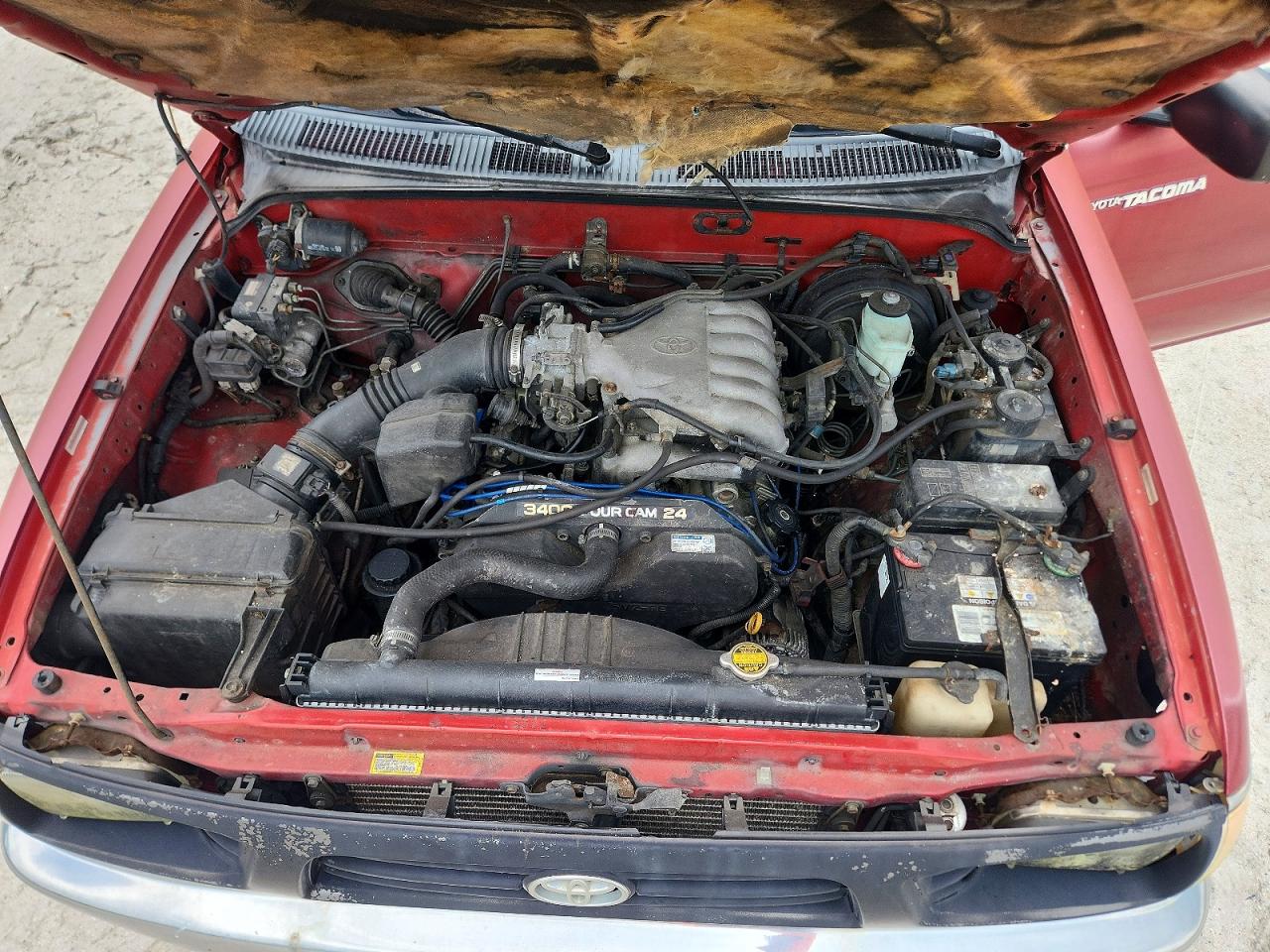 1997 Toyota Tacoma V6 Red vin: 4TAWN72N6VZ223753
