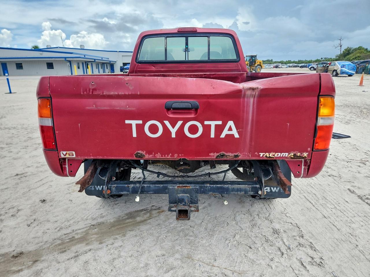 1997 Toyota Tacoma V6 Red vin: 4TAWN72N6VZ223753