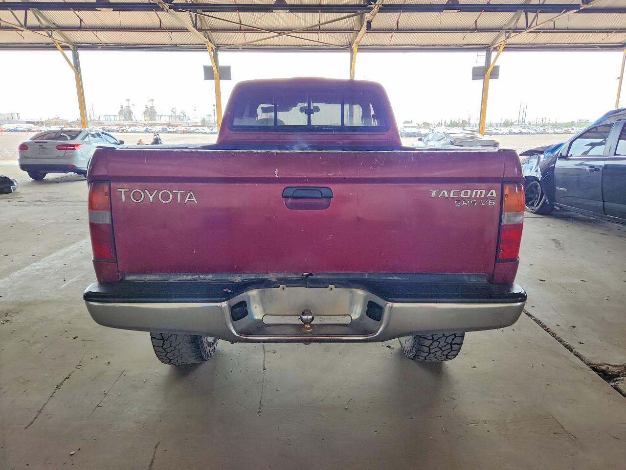 1998 Toyota Tacoma V6 Burgundy vin: 4TAWN72N6WZ061060