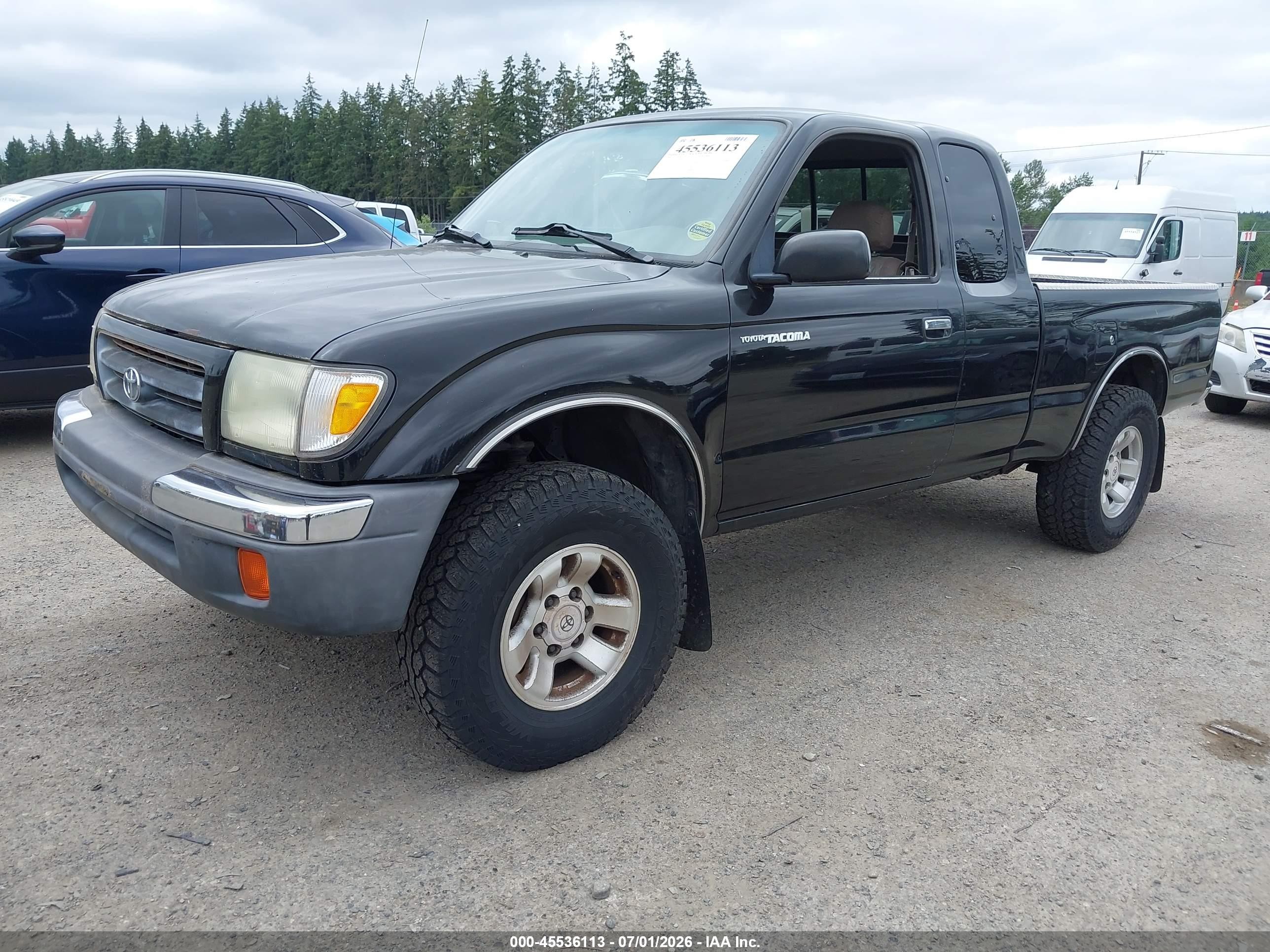 1999 Toyota Tacoma   Black vin: 4TAWN72N7XZ490256