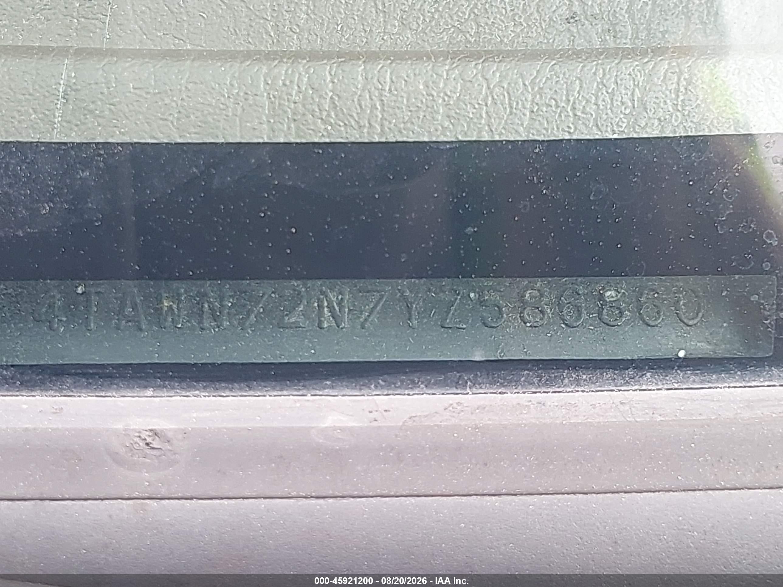 2000 Toyota Tacoma Base V6 Черный vin: 4TAWN72N7YZ586860