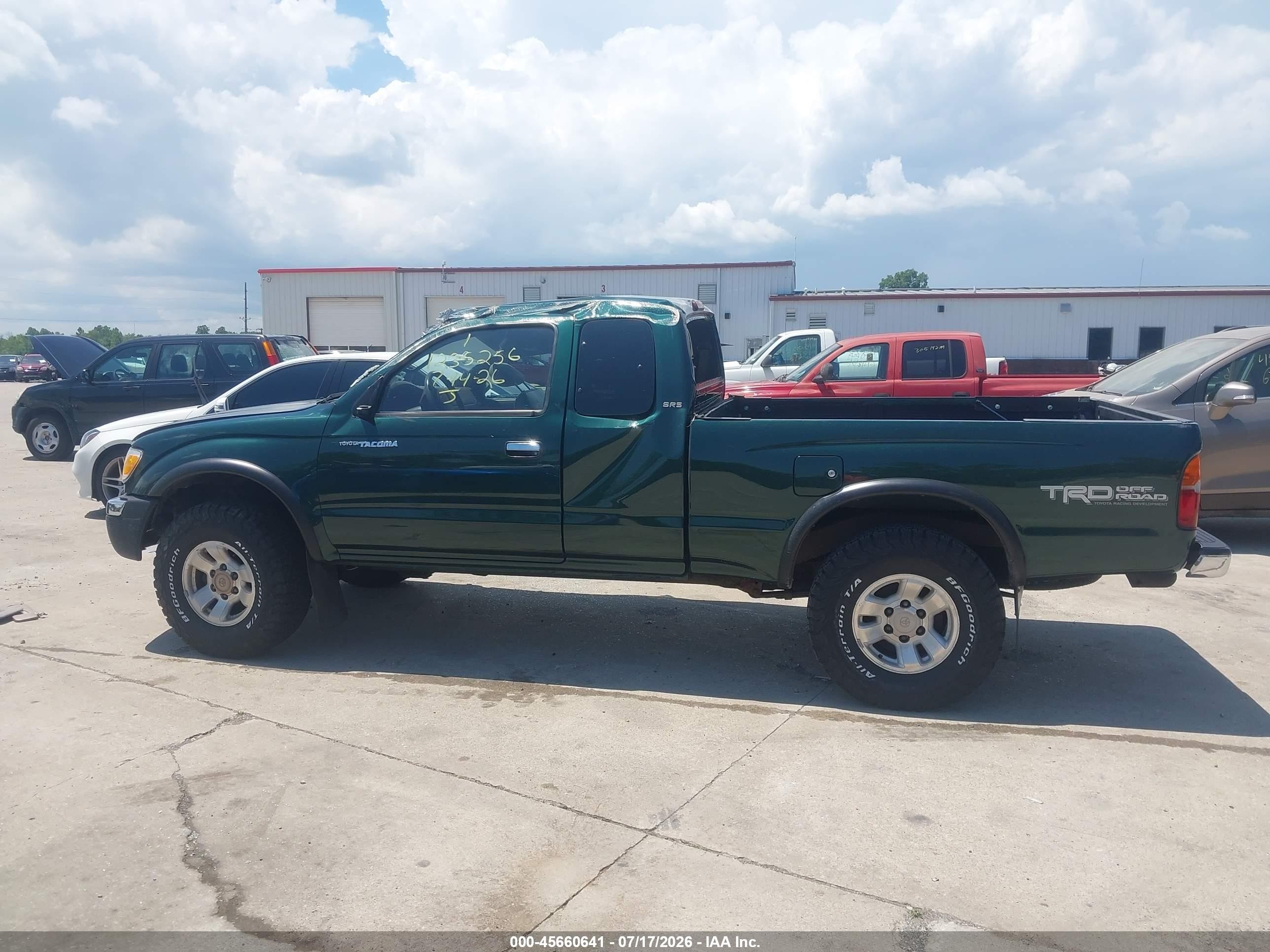2000 Toyota Tacoma Base V6 Green vin: 4TAWN72N8YZ575821