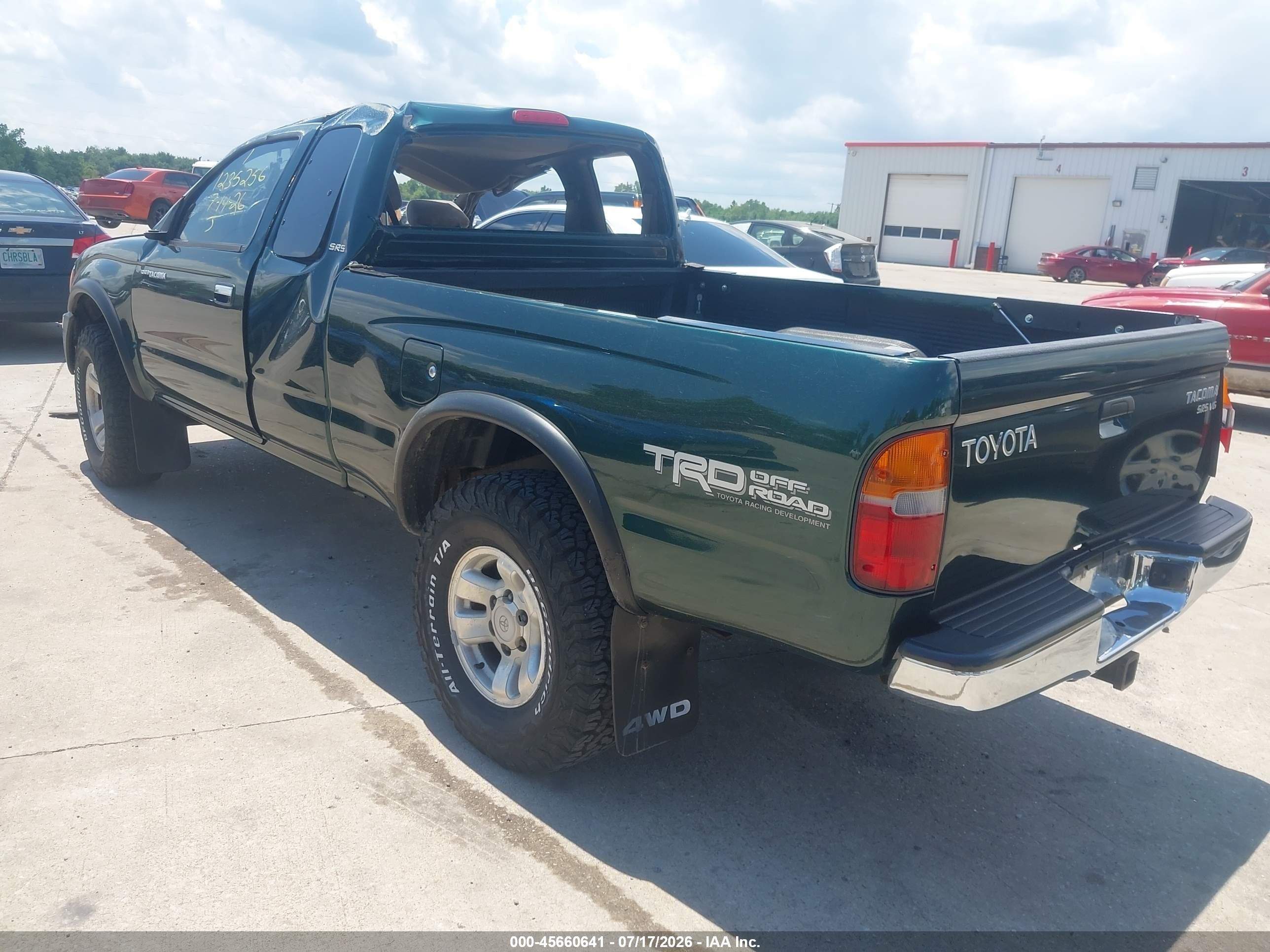 2000 Toyota Tacoma Base V6 Green vin: 4TAWN72N8YZ575821