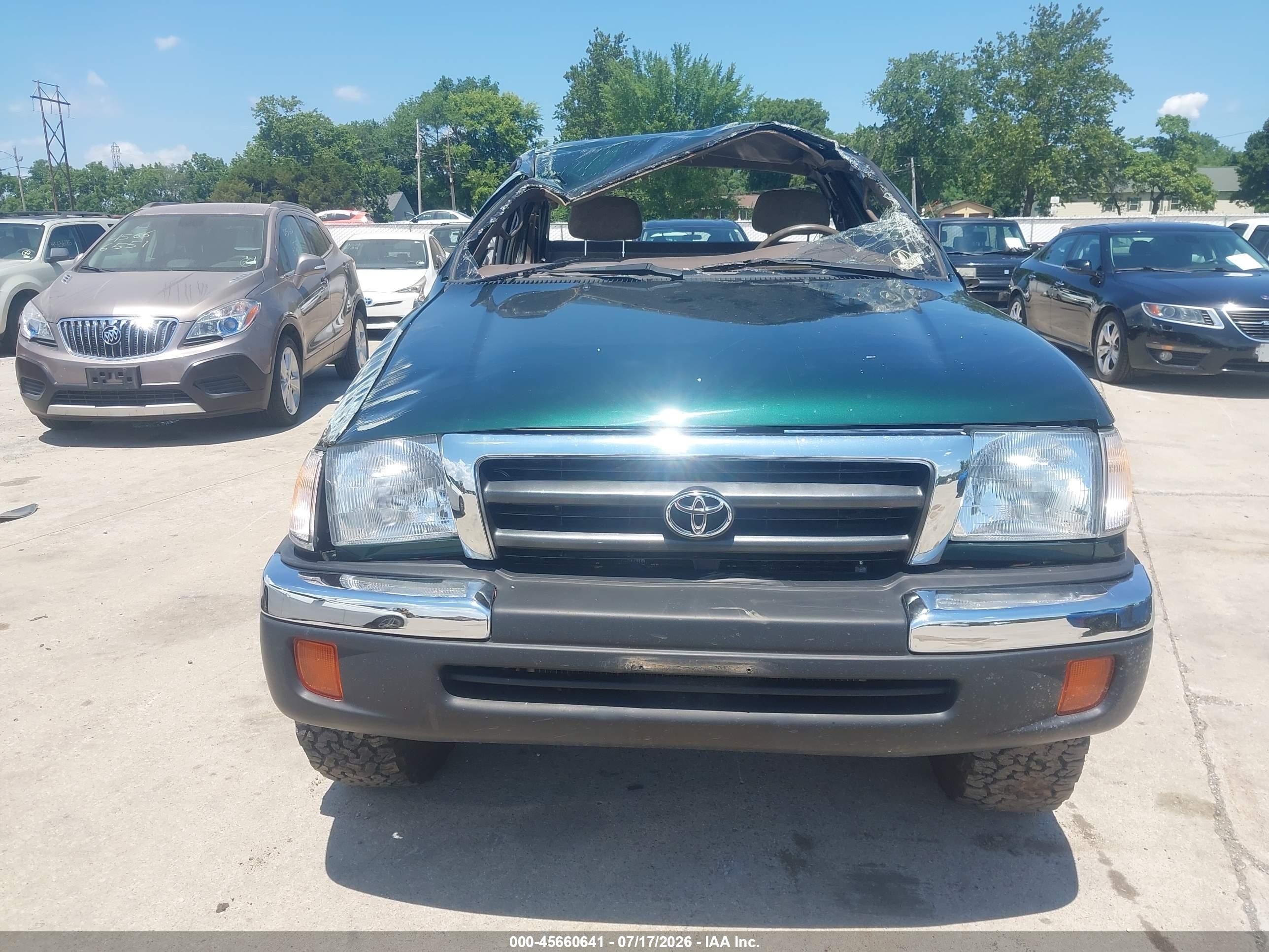 2000 Toyota Tacoma Base V6 Green vin: 4TAWN72N8YZ575821
