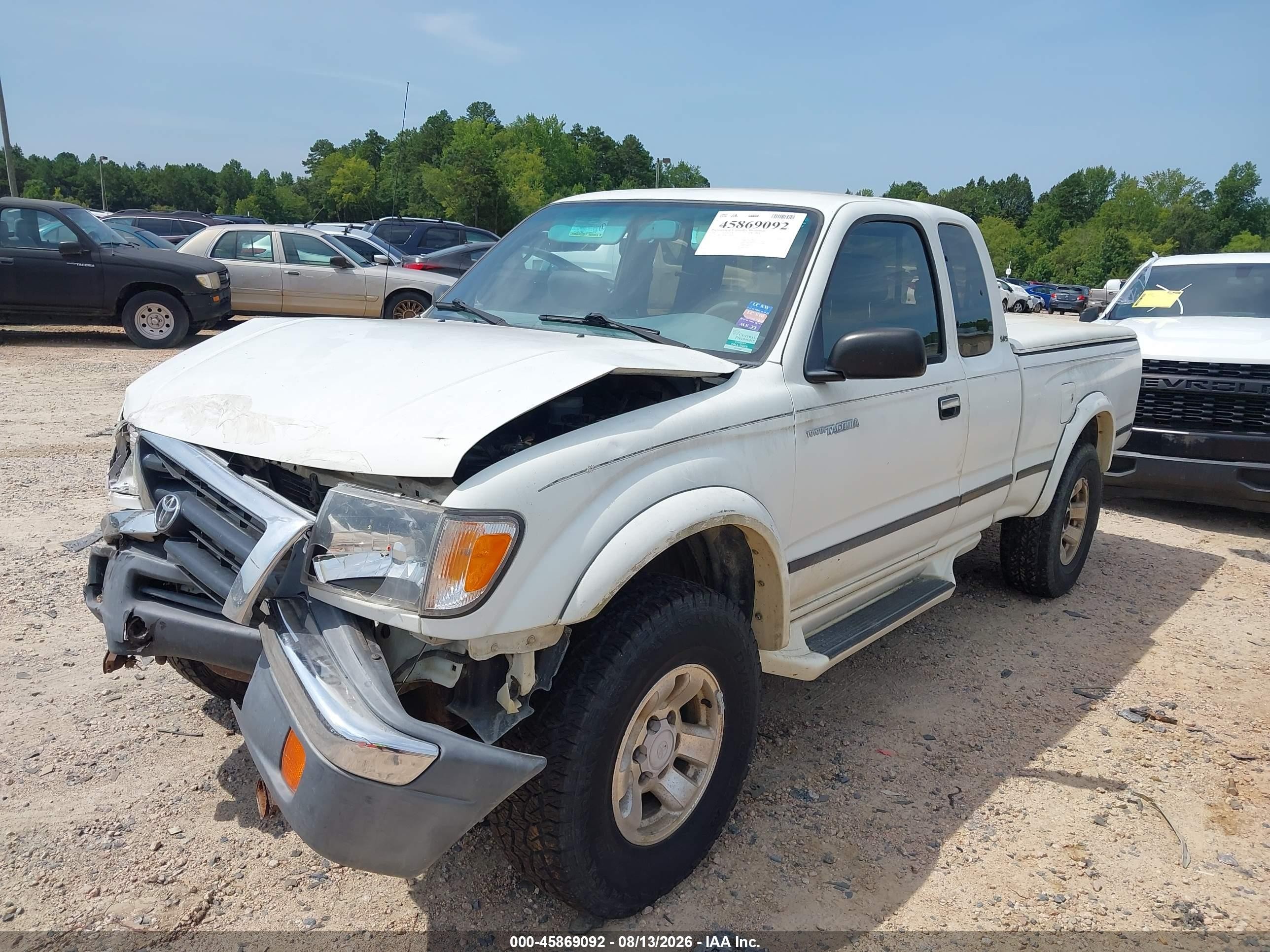 1998 Toyota Tacoma Base V6 White vin: 4TAWN72N9WZ056094
