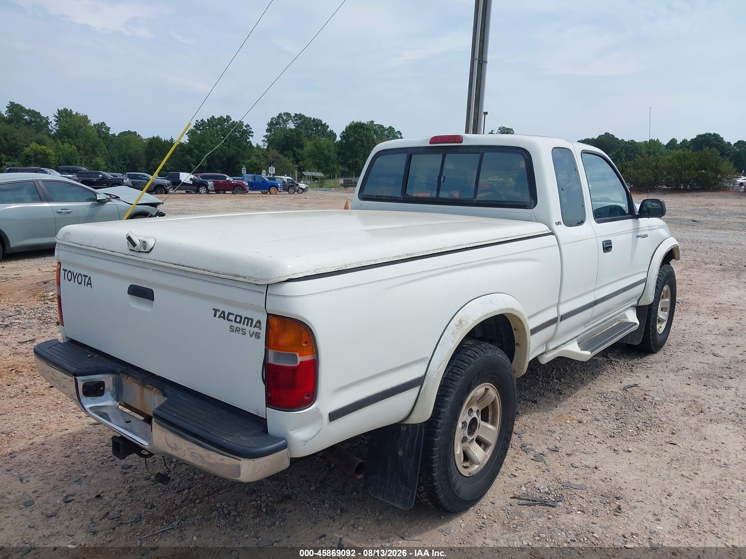 1998 Toyota Tacoma Base V6 White vin: 4TAWN72N9WZ056094