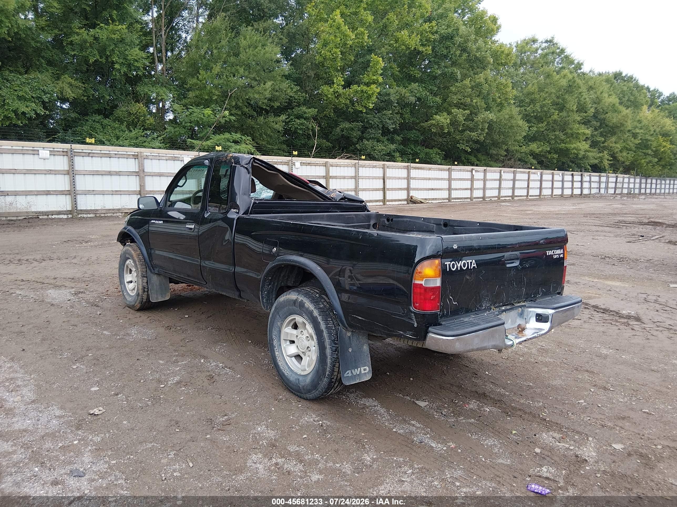 1999 Toyota Tacoma   Black vin: 4TAWN72N9XZ444136