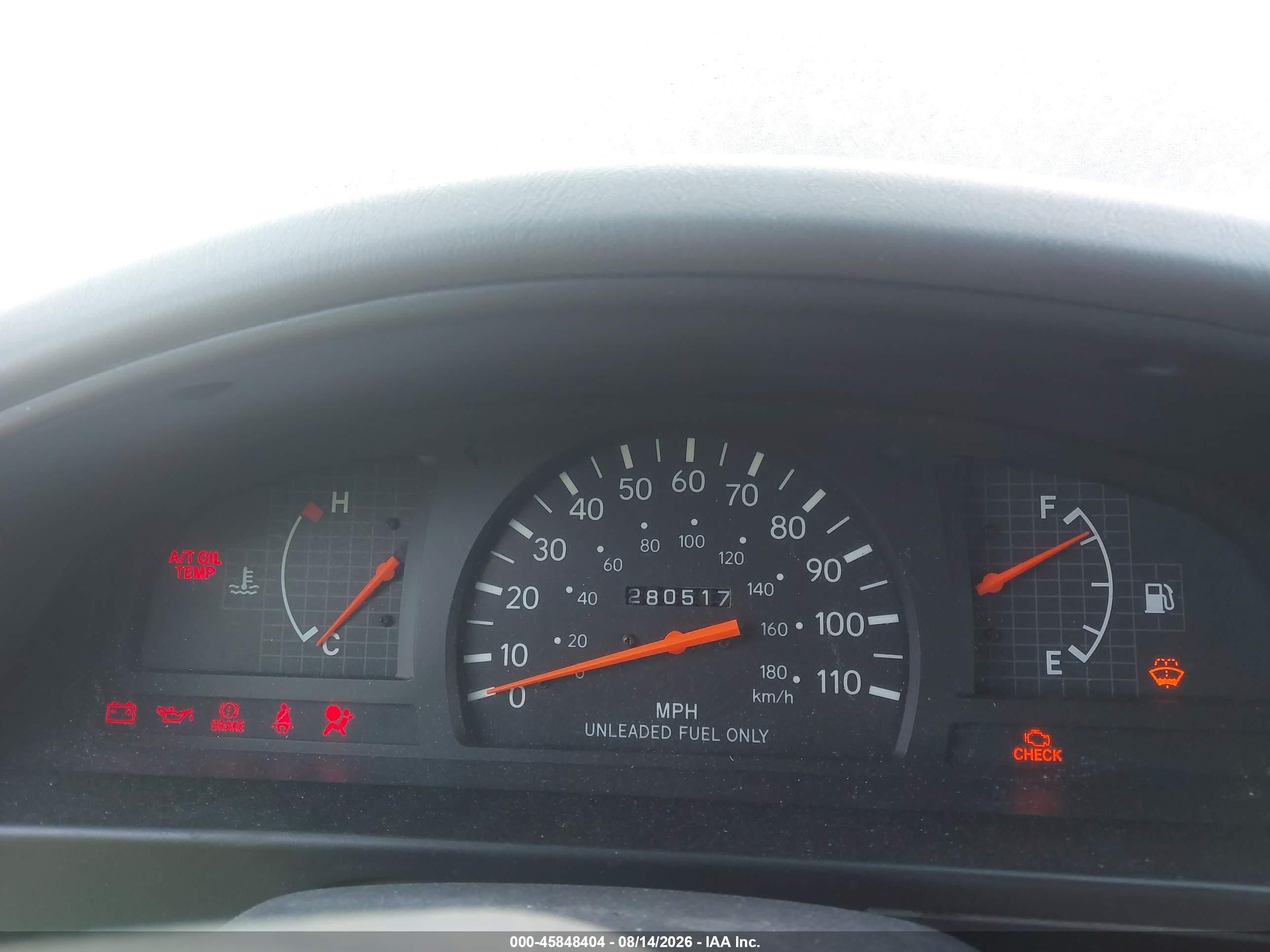2000 Toyota Tacoma Base V6 Black vin: 4TAWN72N9YZ633239
