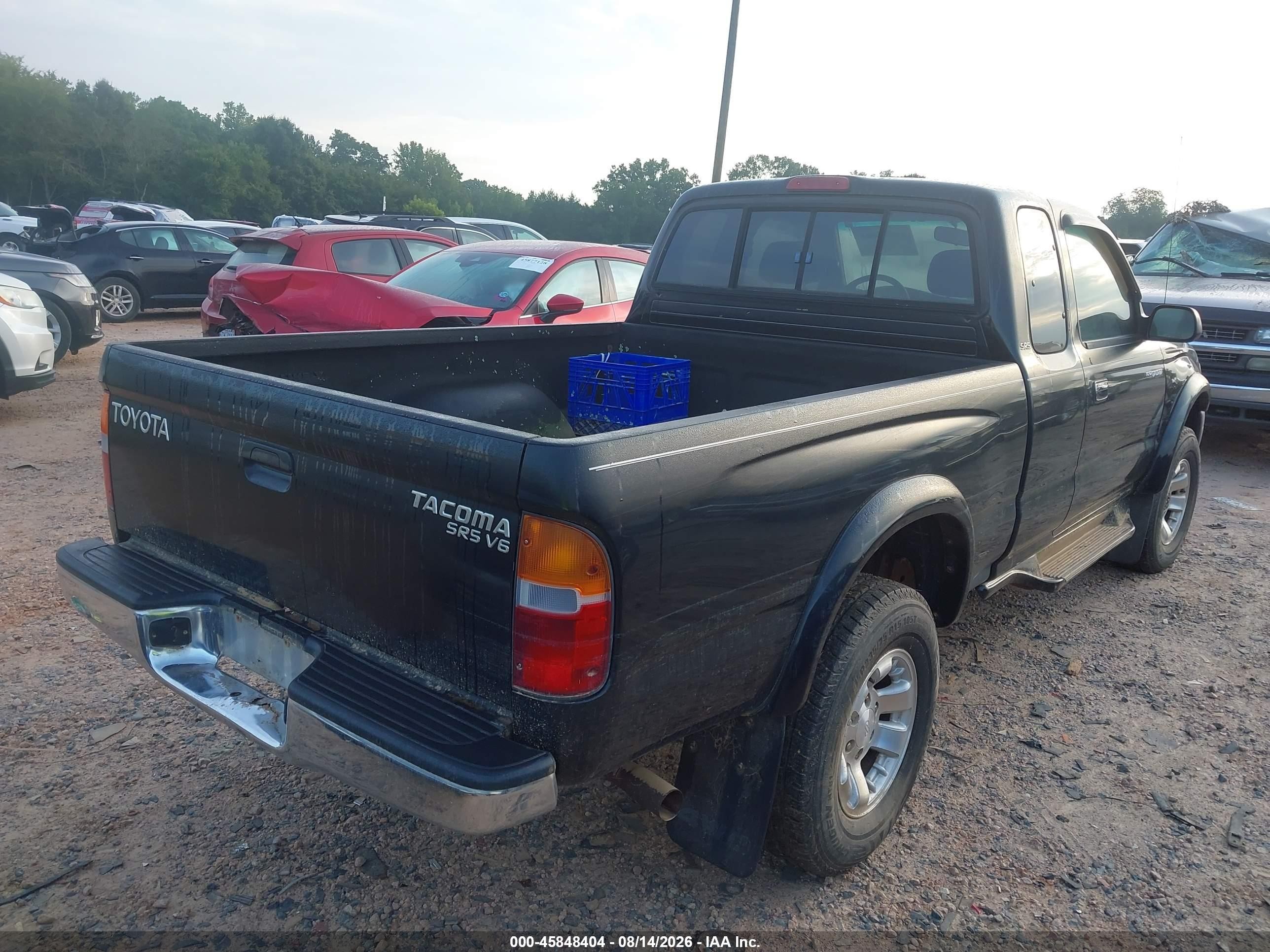 2000 Toyota Tacoma Base V6 Black vin: 4TAWN72N9YZ633239