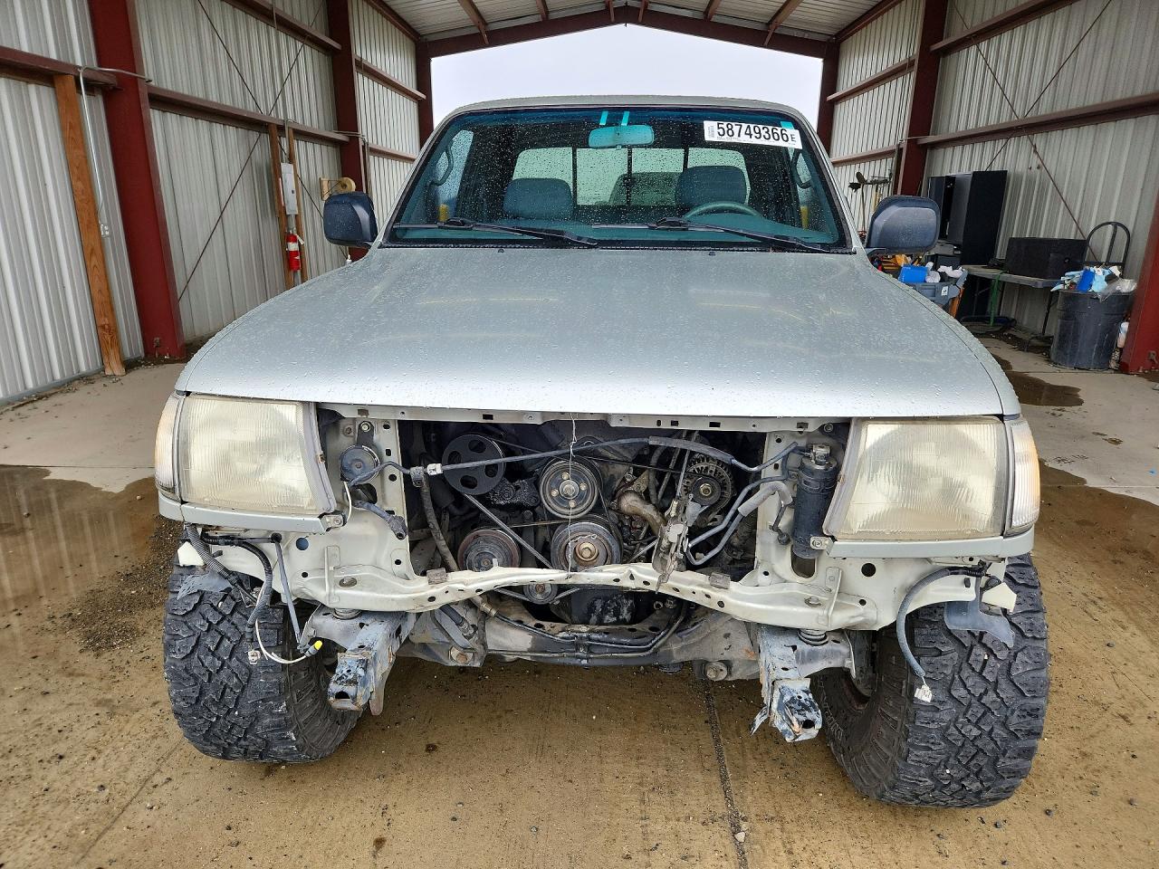 2000 Toyota Tacoma Xtracab Серебряный vin: 4TAWN72N9YZ672848
