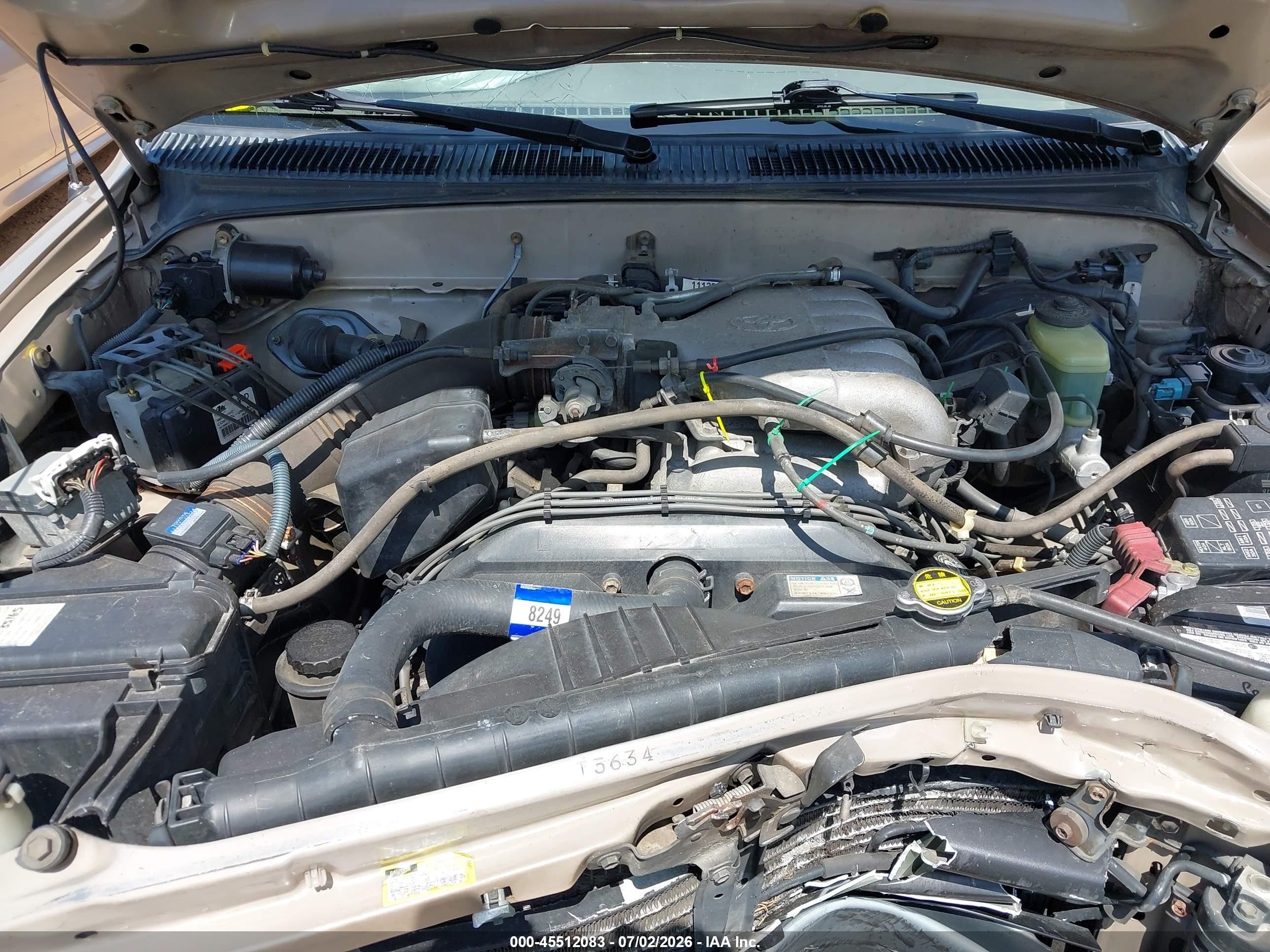 1998 Toyota Tacoma Base V6 Gold vin: 4TAWN72NXWZ129523