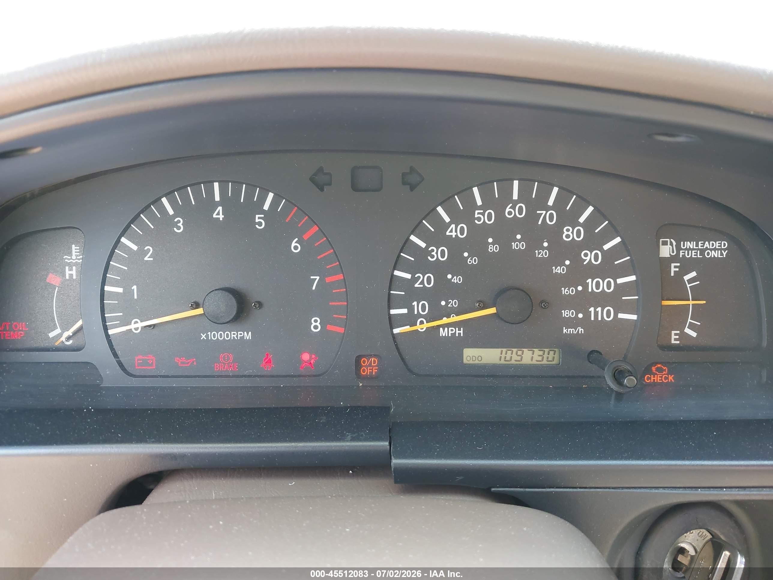 1998 Toyota Tacoma Base V6 Gold vin: 4TAWN72NXWZ129523