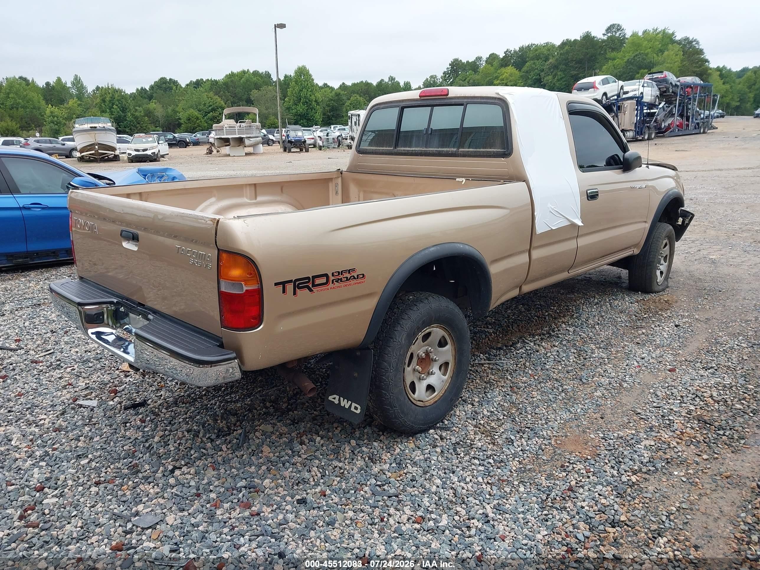 1998 Toyota Tacoma Base V6 Gold vin: 4TAWN72NXWZ129523