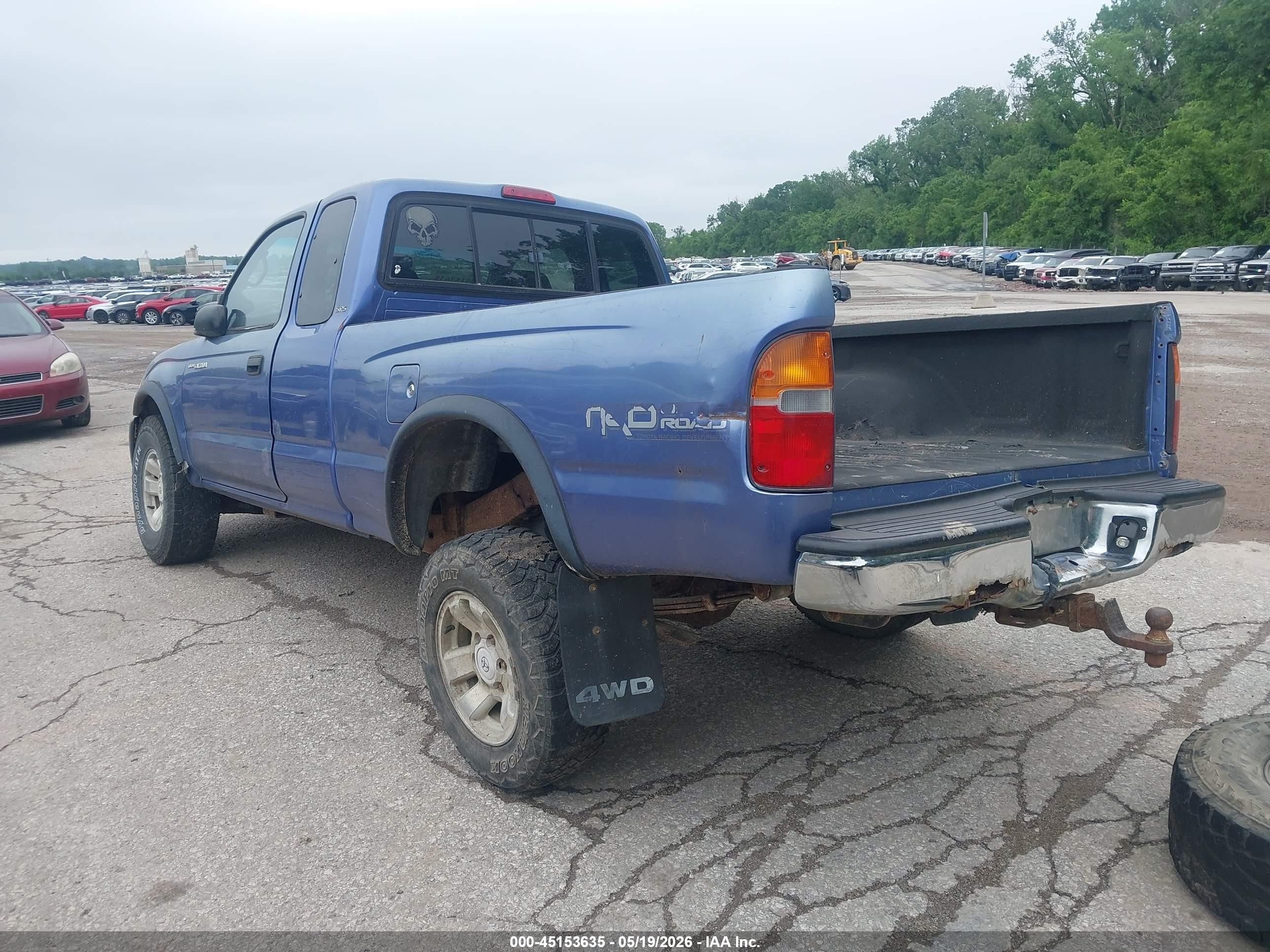 1999 Toyota Tacoma   Blue vin: 4TAWN72NXXZ548246