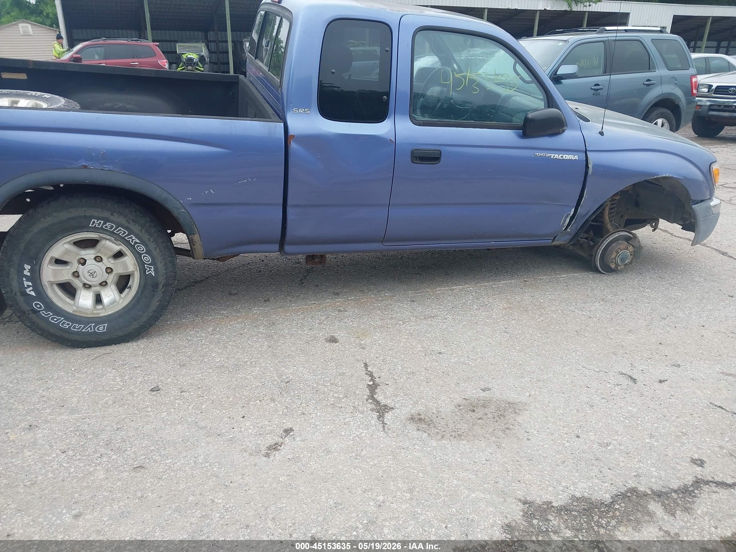 1999 Toyota Tacoma   Blue vin: 4TAWN72NXXZ548246