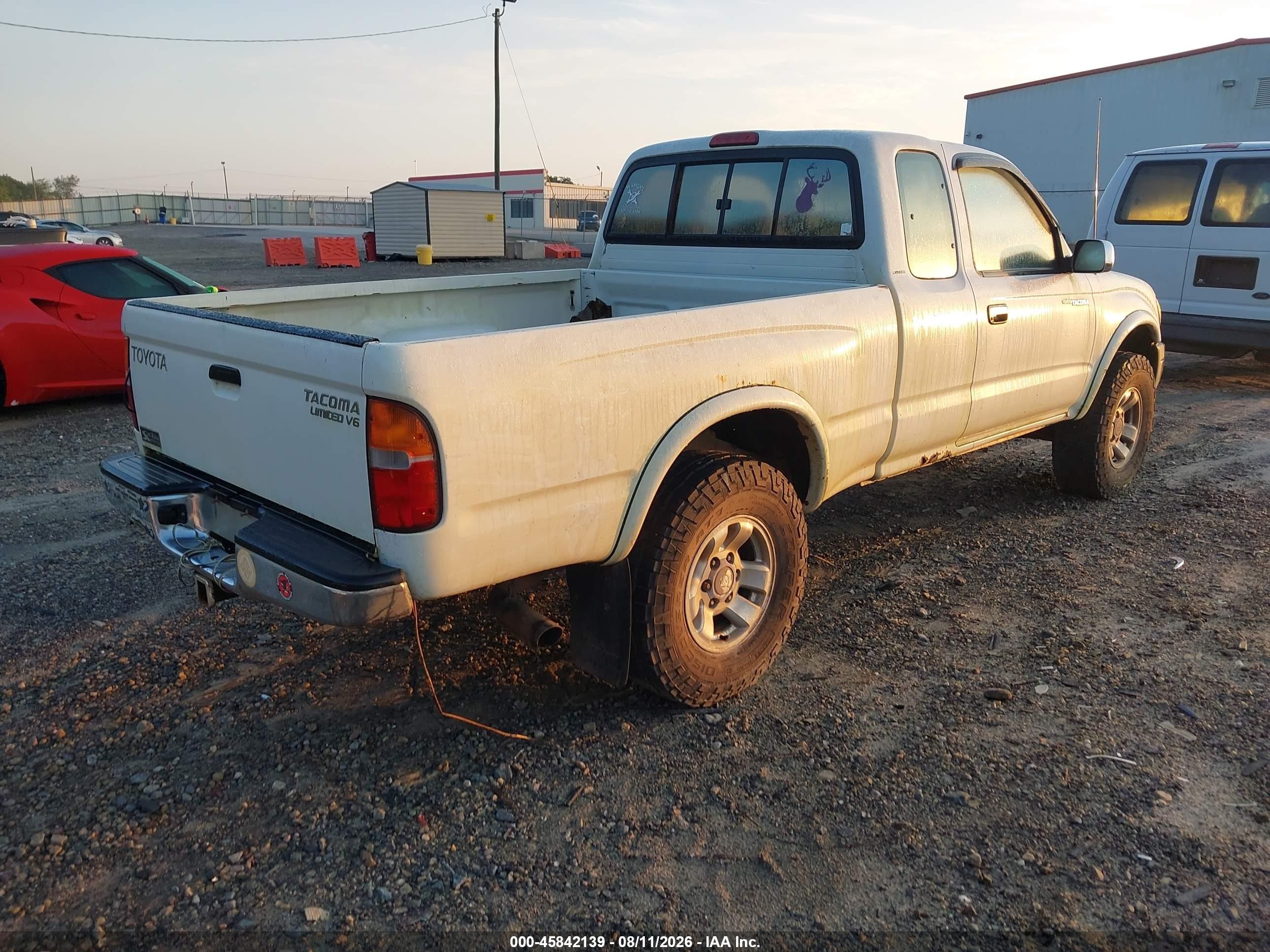 1998 Toyota Tacoma Limited V6 White vin: 4TAWN74N3WZ084020