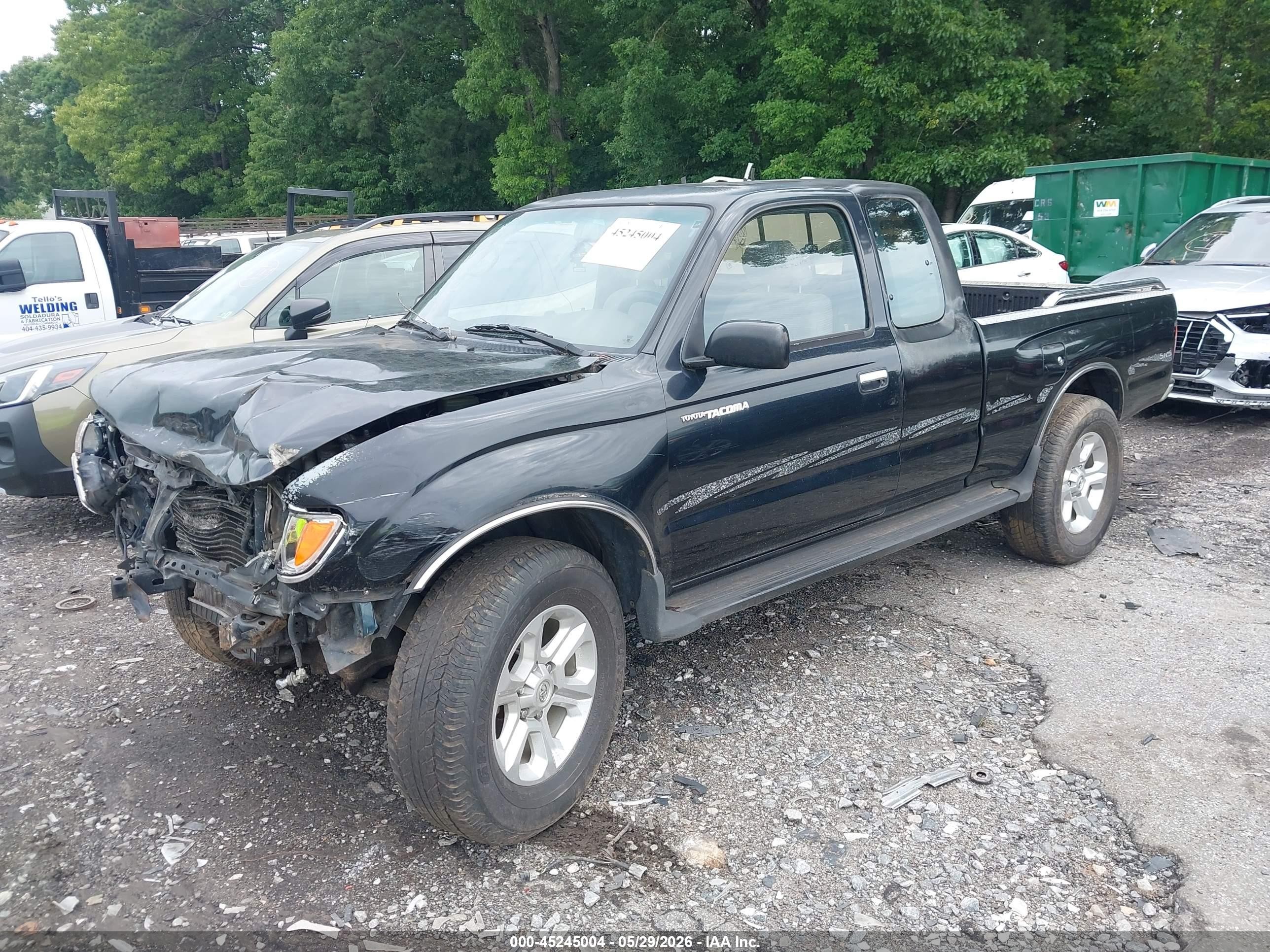 1997 Toyota Tacoma Base Sr5 V6 Черный vin: 4TAWN74N7VZ307416