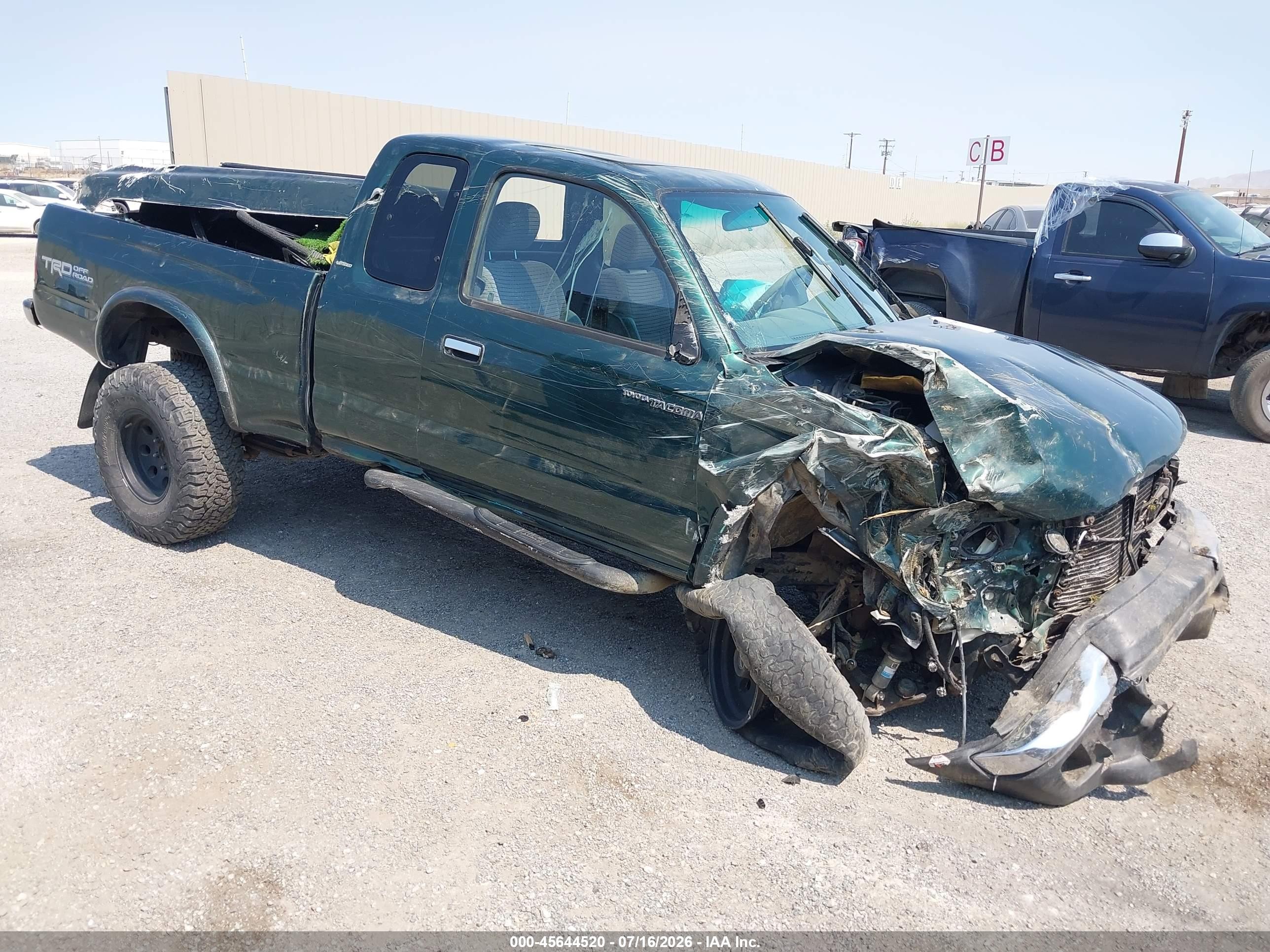 1999 Toyota Tacoma Limited V6 Green vin: 4TAWN74N7XZ425033