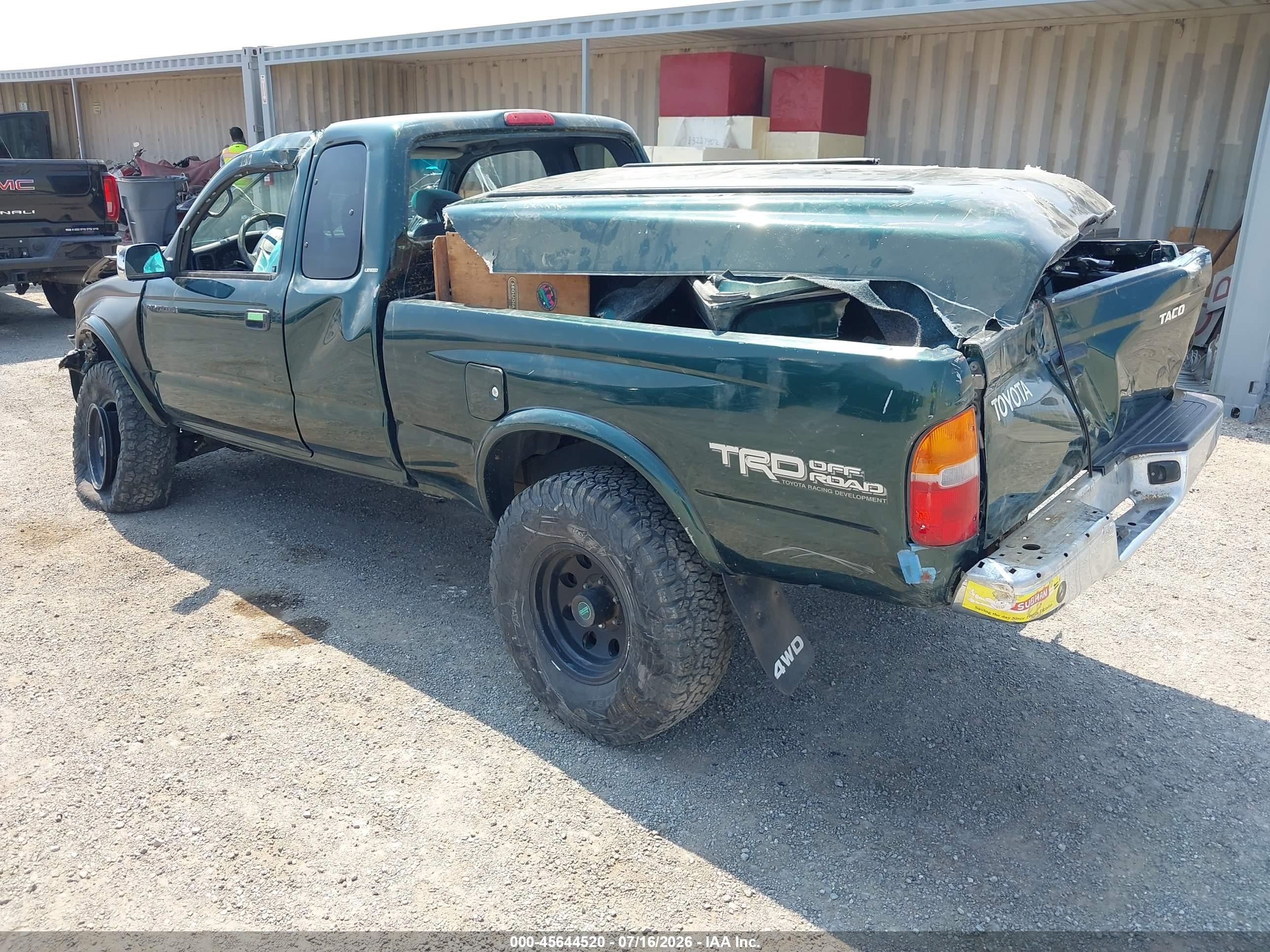 1999 Toyota Tacoma Limited V6 Green vin: 4TAWN74N7XZ425033