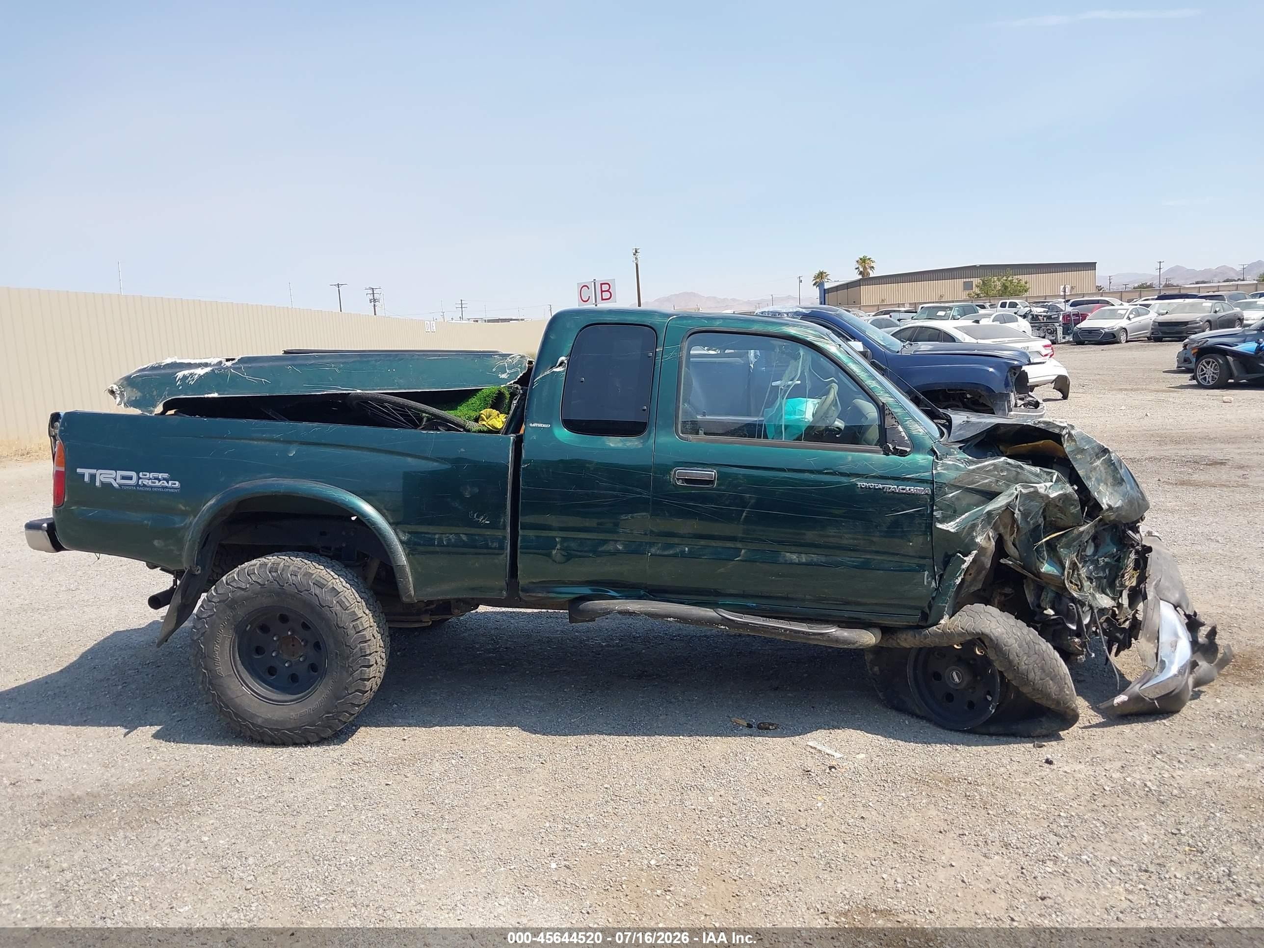 1999 Toyota Tacoma Limited V6 Green vin: 4TAWN74N7XZ425033