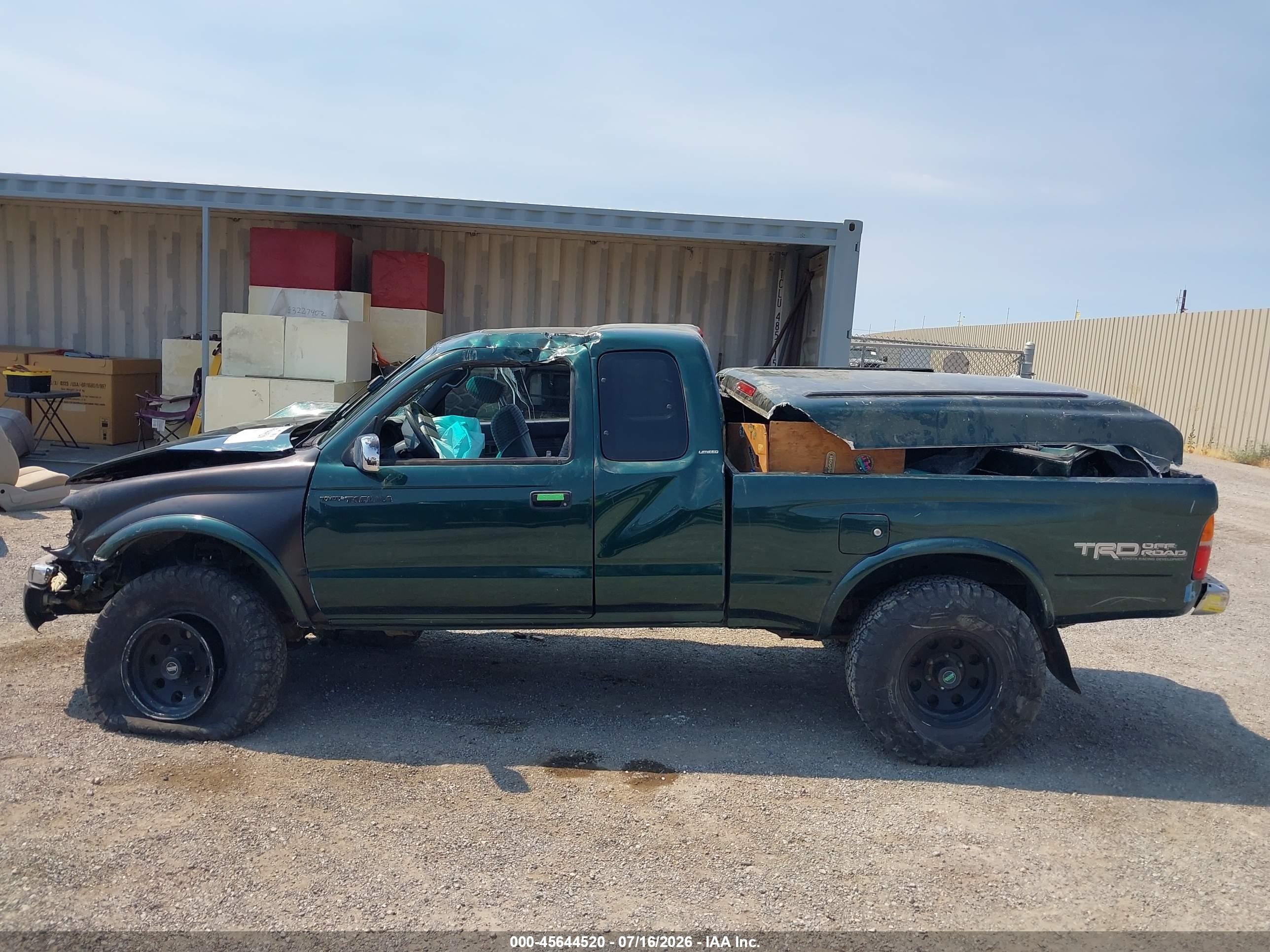 1999 Toyota Tacoma Limited V6 Green vin: 4TAWN74N7XZ425033