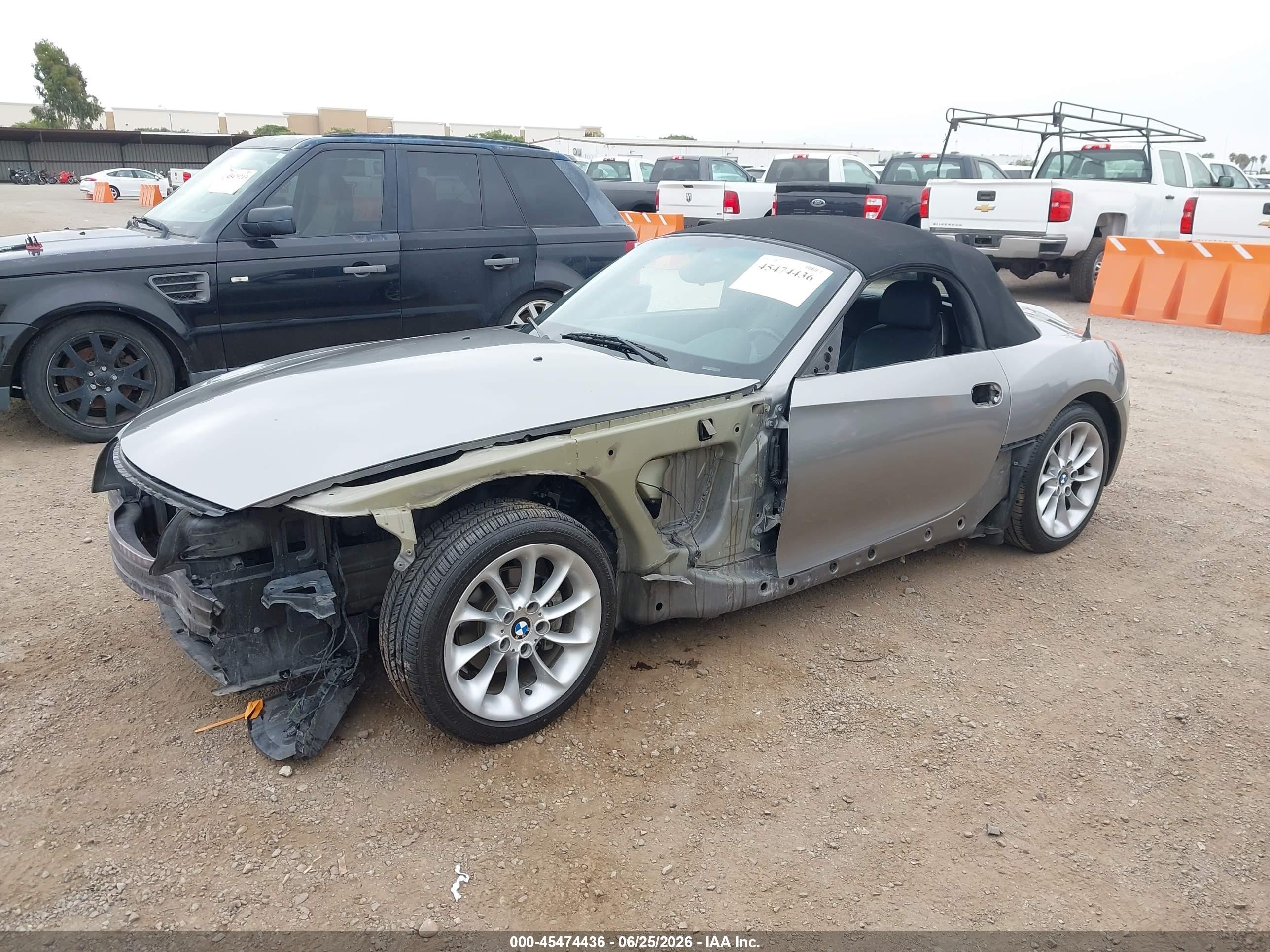 2003 Bmw Z4 2.5i Gray vin: 4USBT33413LR61963
