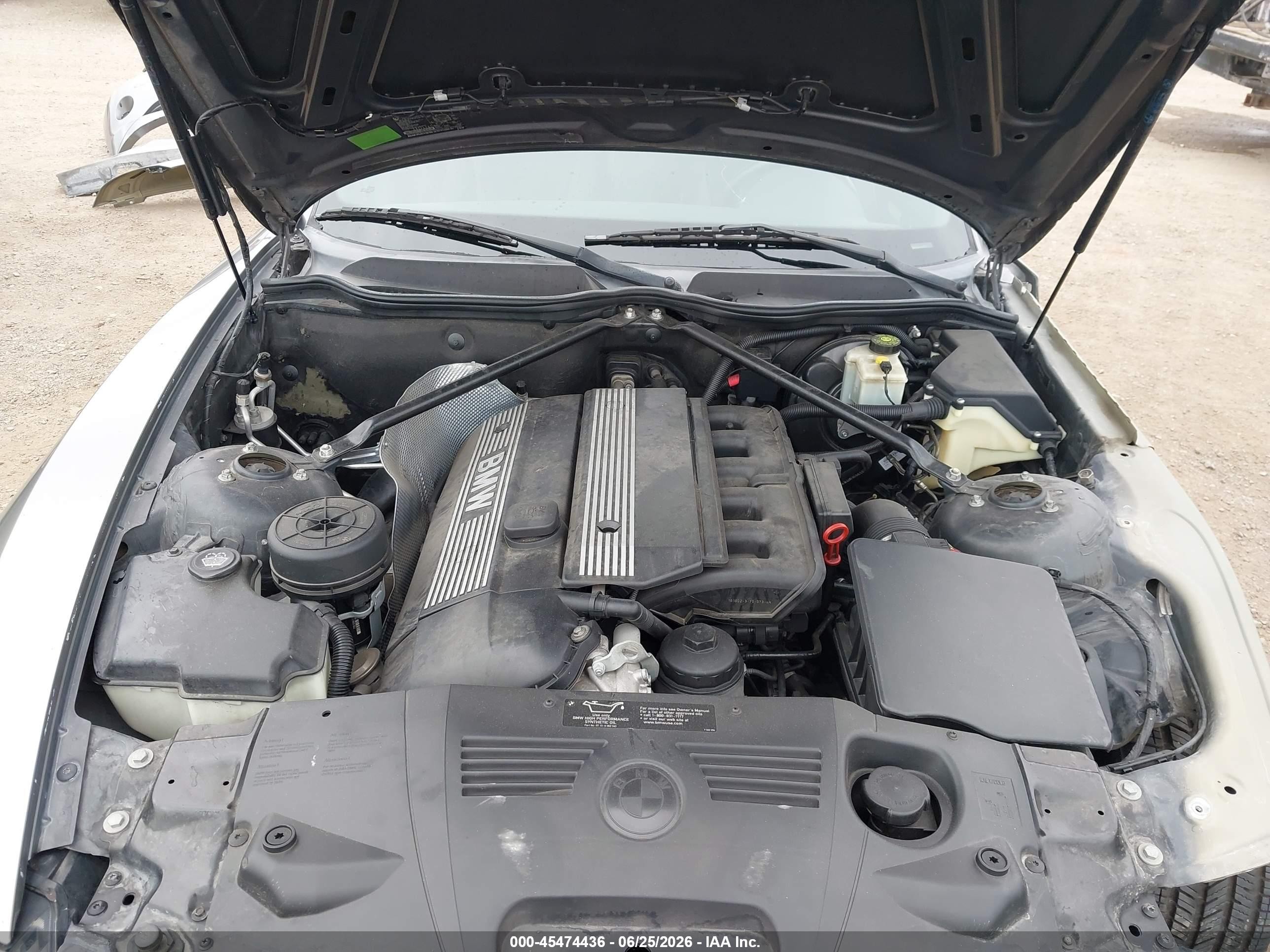 2003 Bmw Z4 2.5i Gray vin: 4USBT33413LR61963