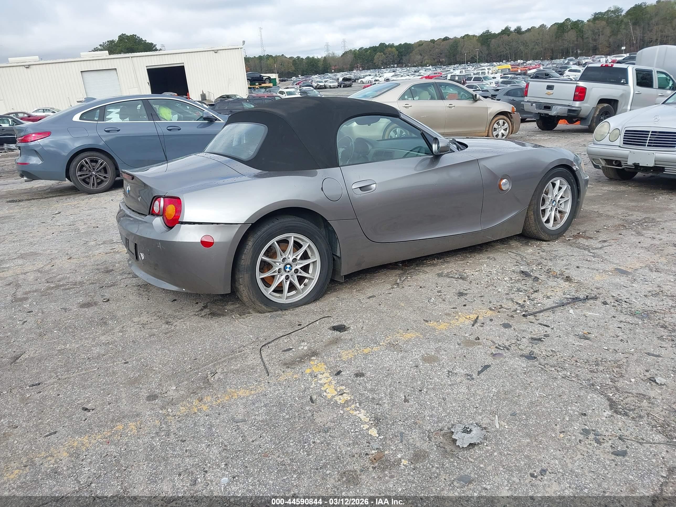 2003 Bmw Z4 2.5i Silver vin: 4USBT33433LR62032