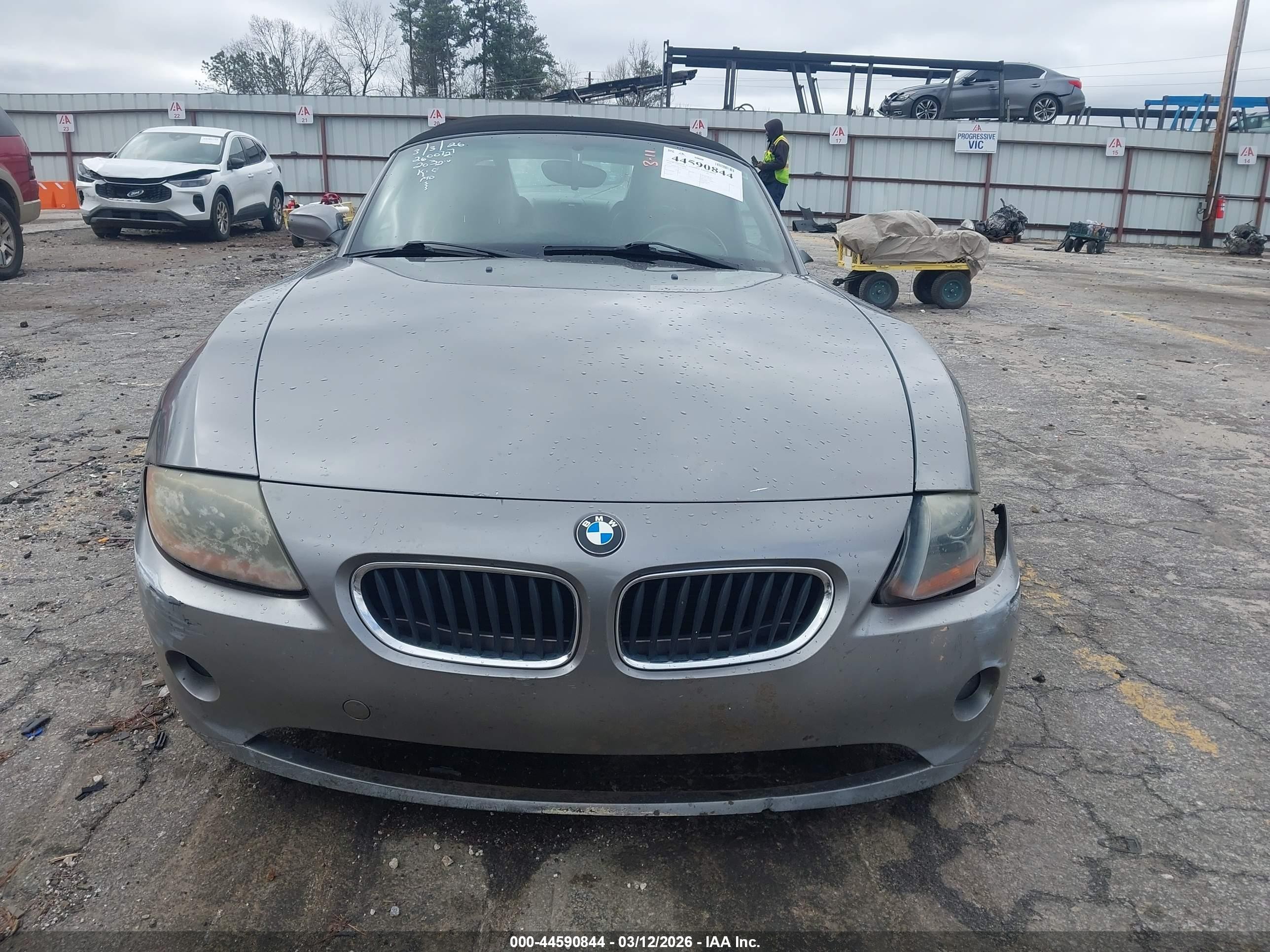 2003 Bmw Z4 2.5i Silver vin: 4USBT33433LR62032