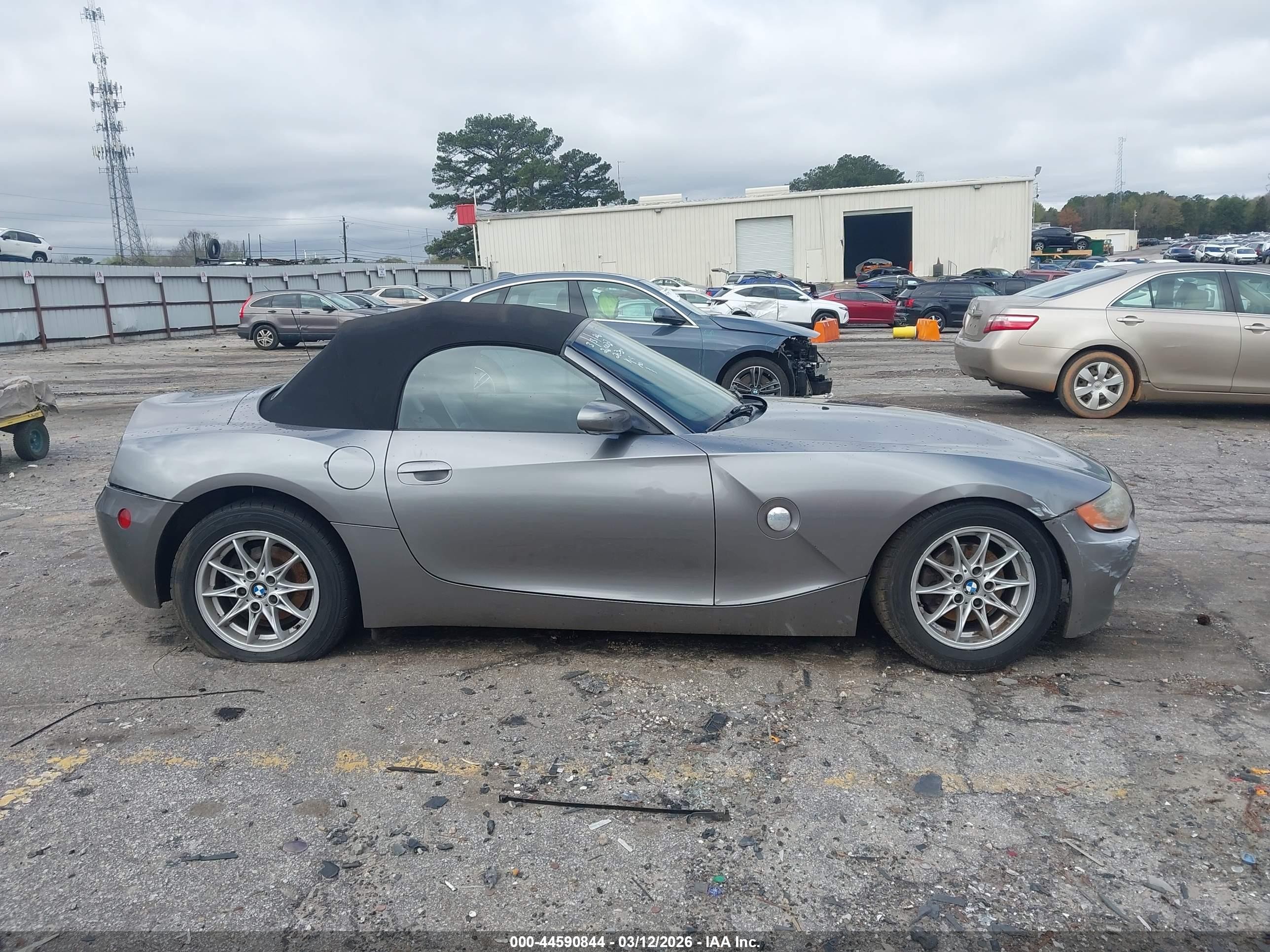 2003 Bmw Z4 2.5i Silver vin: 4USBT33433LR62032