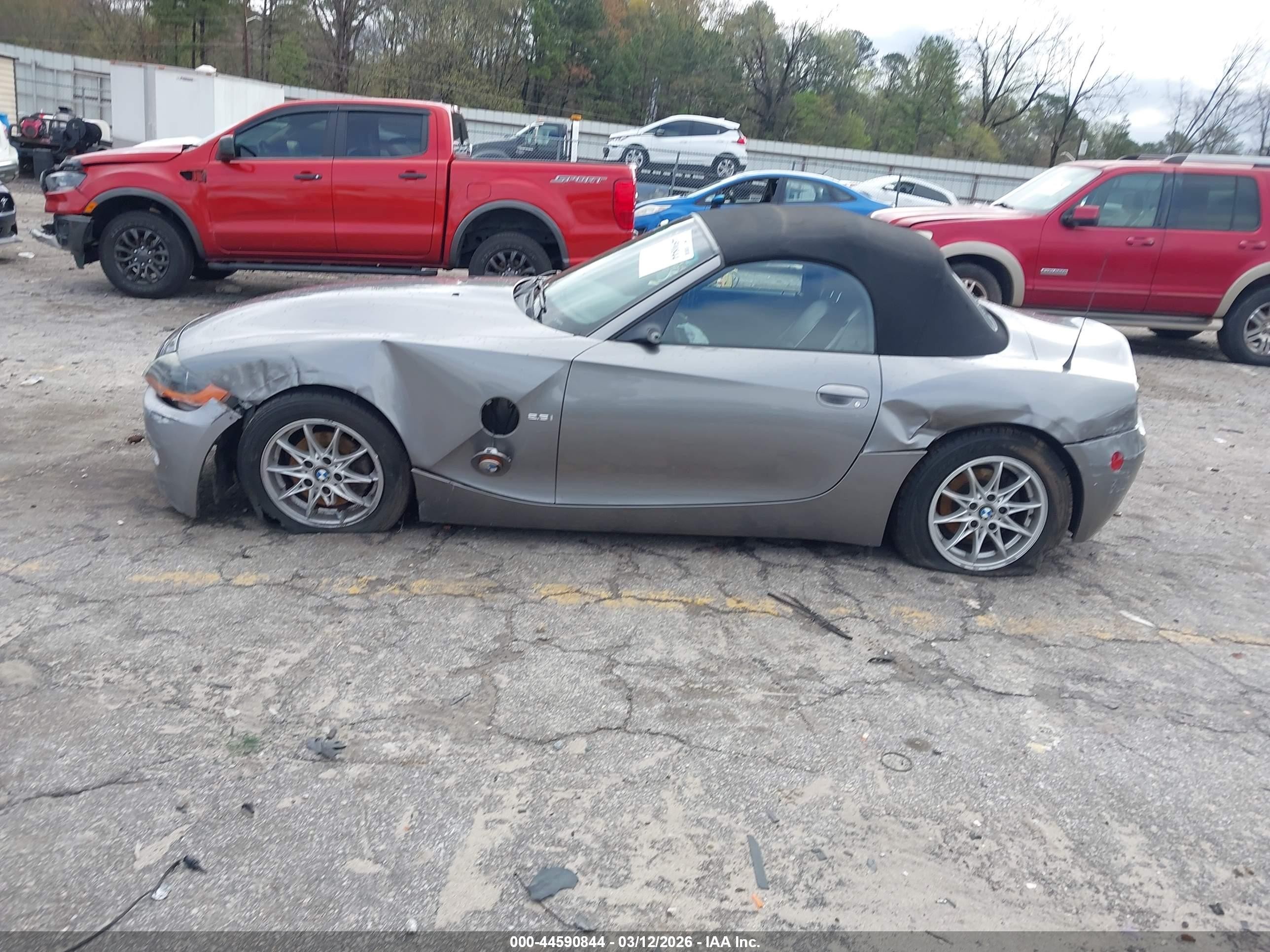 2003 Bmw Z4 2.5i Silver vin: 4USBT33433LR62032