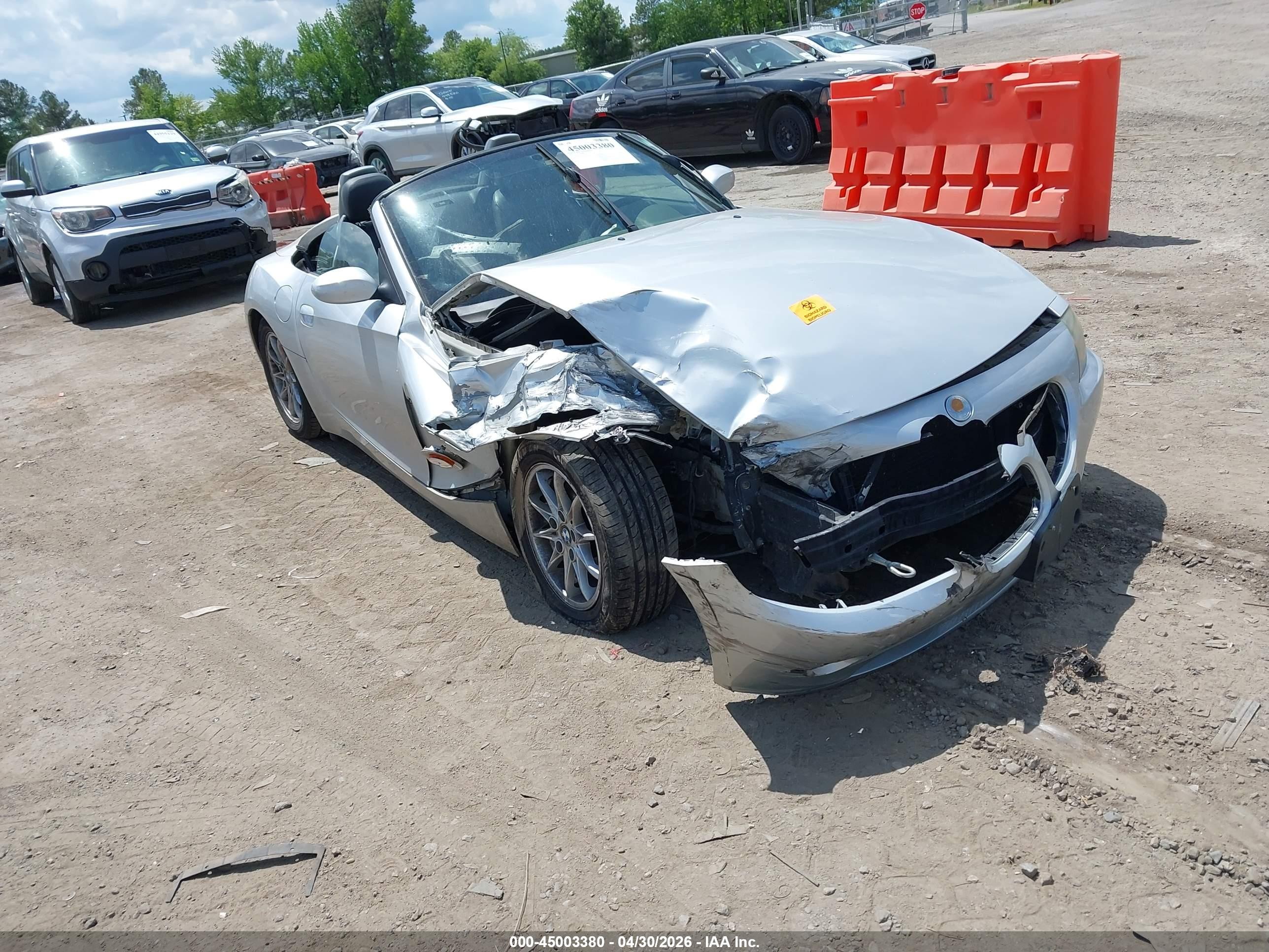 2003 Bmw Z4 2.5i Серебряный vin: 4USBT33453LR64610