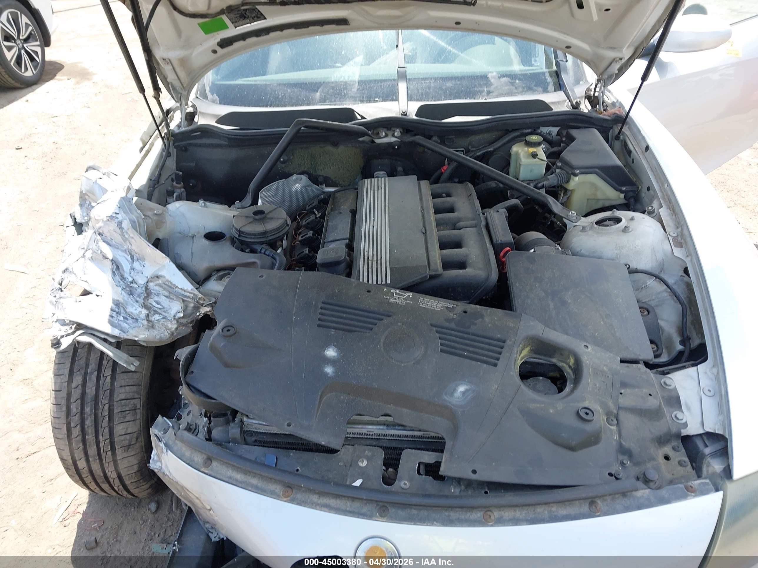 2003 Bmw Z4 2.5i Silver vin: 4USBT33453LR64610