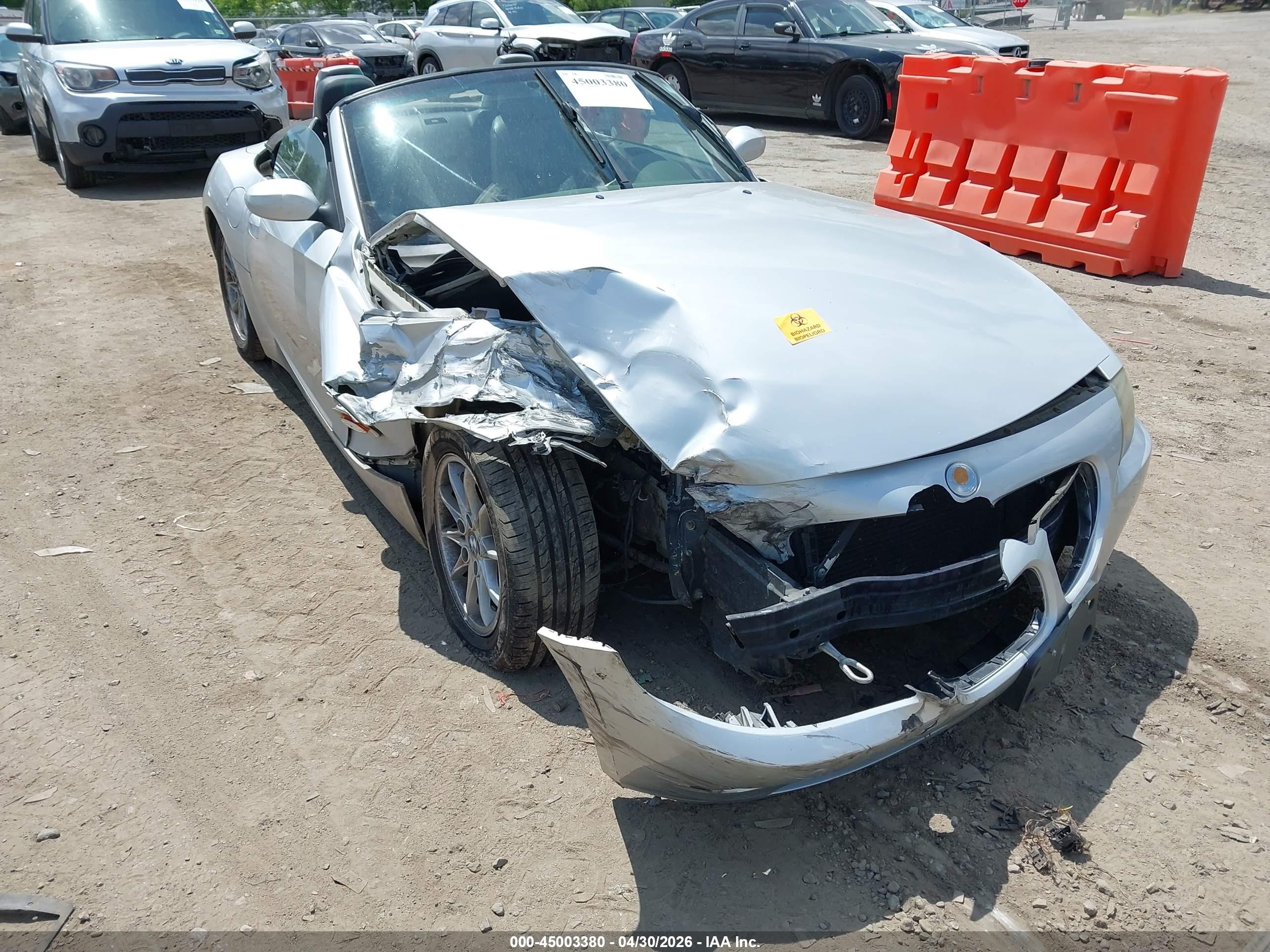 2003 Bmw Z4 2.5i Silver vin: 4USBT33453LR64610
