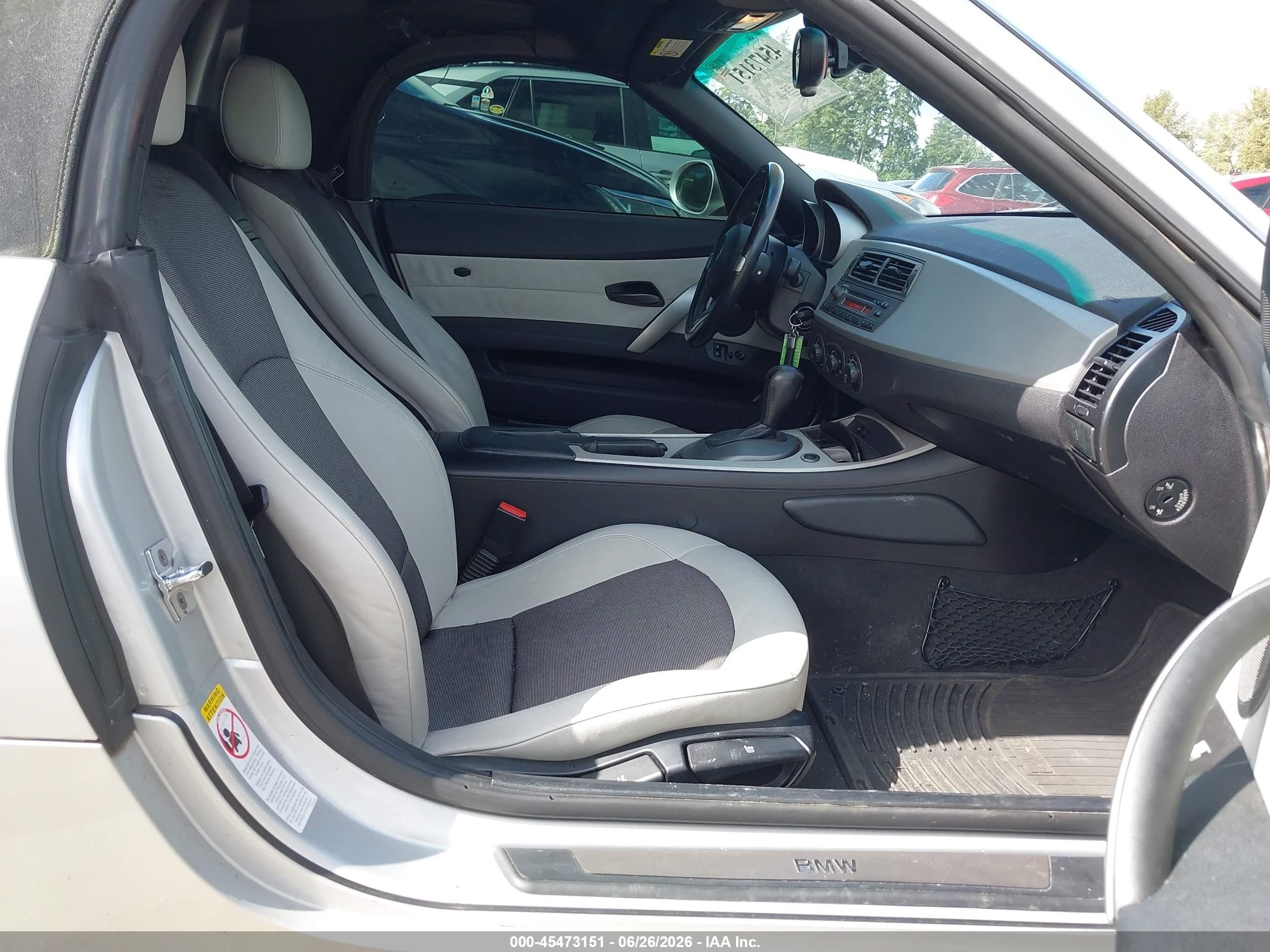 2003 Bmw Z4 2.5i Серебряный vin: 4USBT33453LS42280