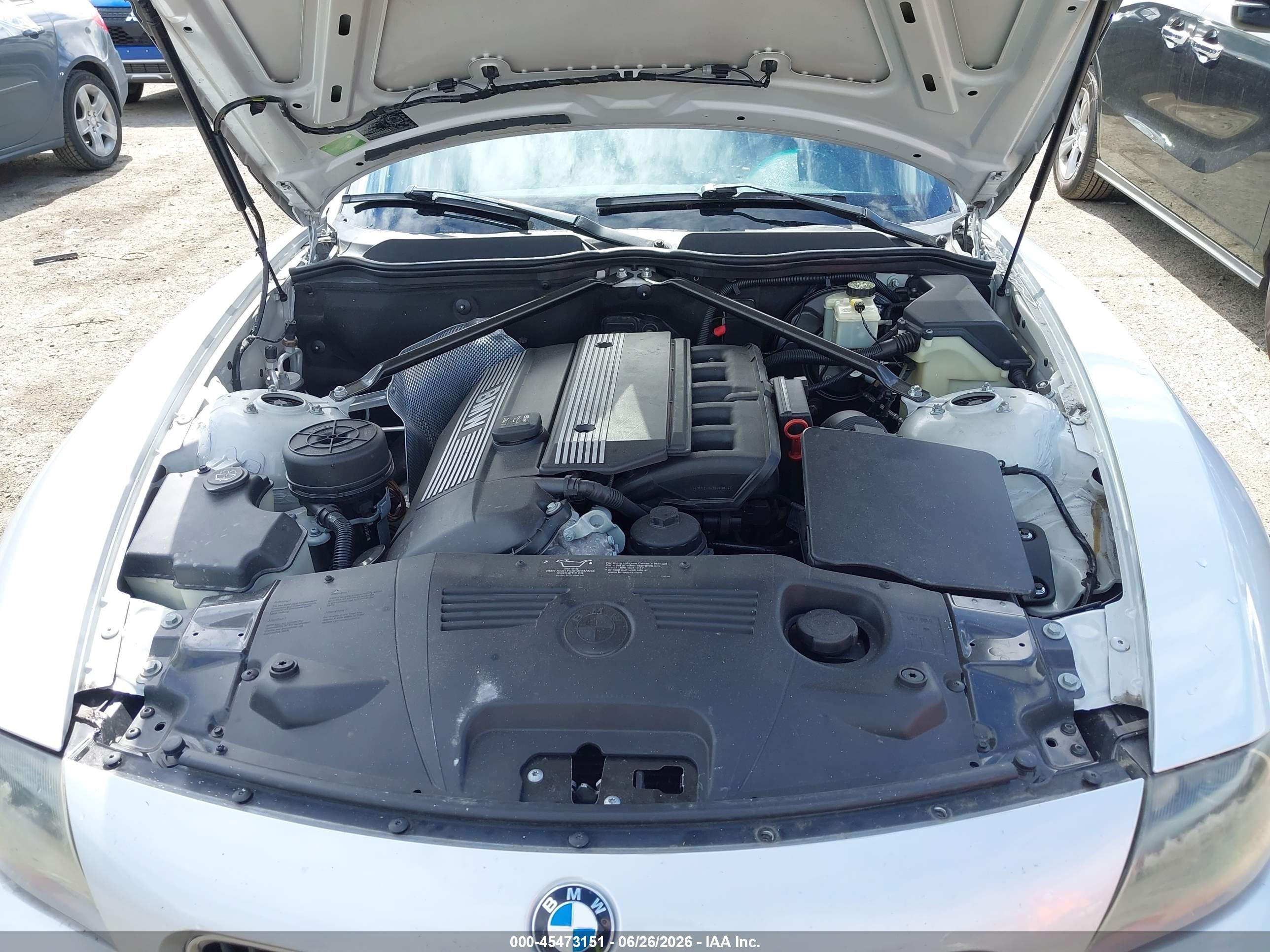 2003 Bmw Z4 2.5i Серебряный vin: 4USBT33453LS42280