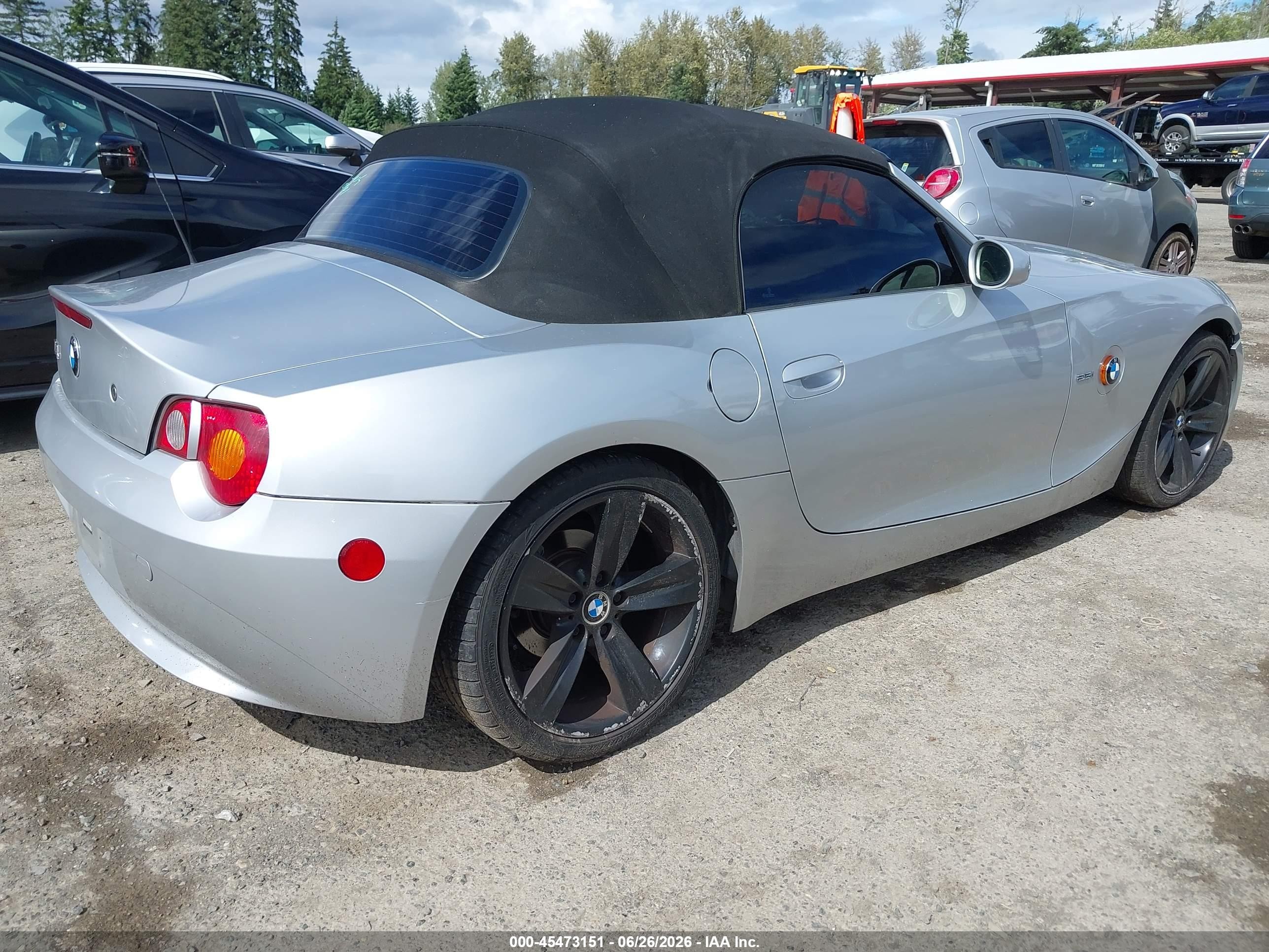 2003 Bmw Z4 2.5i Серебряный vin: 4USBT33453LS42280