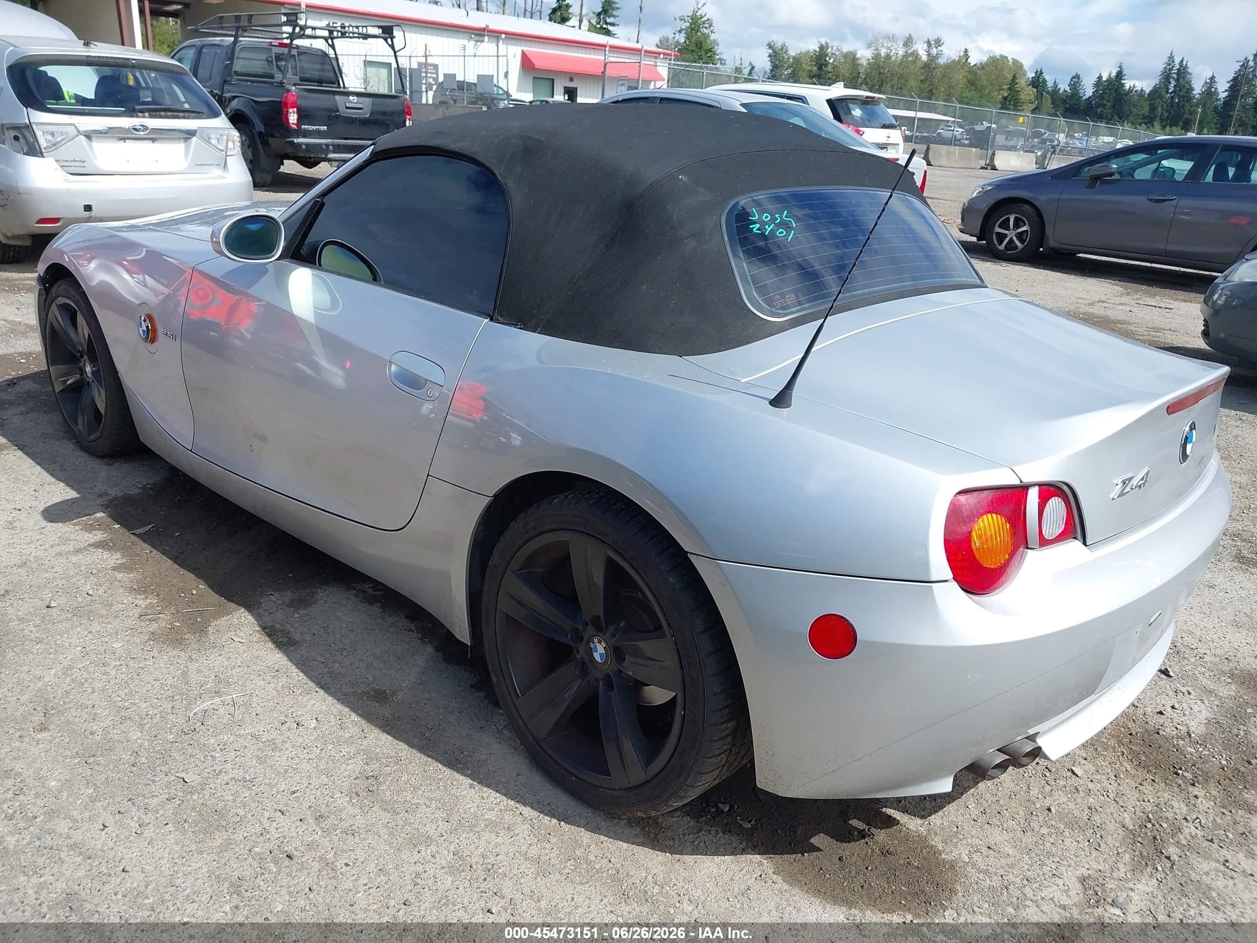 2003 Bmw Z4 2.5i Серебряный vin: 4USBT33453LS42280