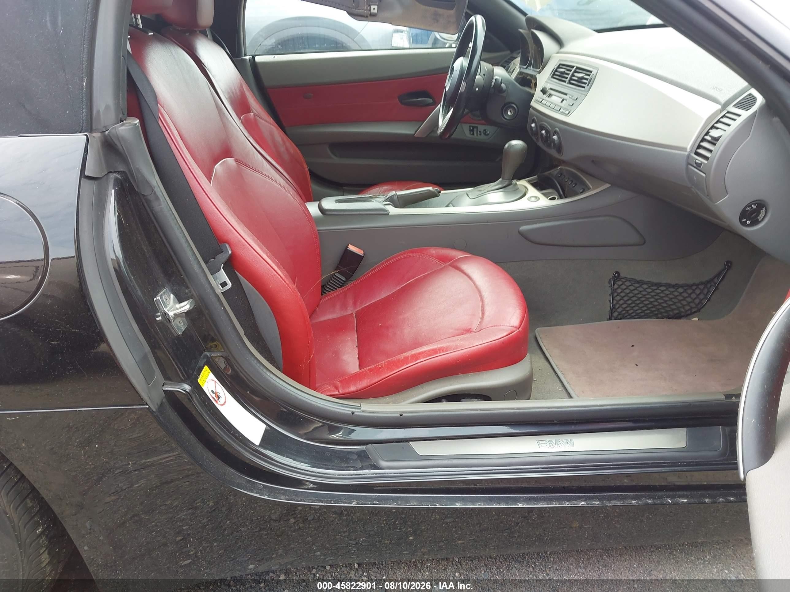 2003 Bmw Z4 2.5i Black vin: 4USBT33463LS44183